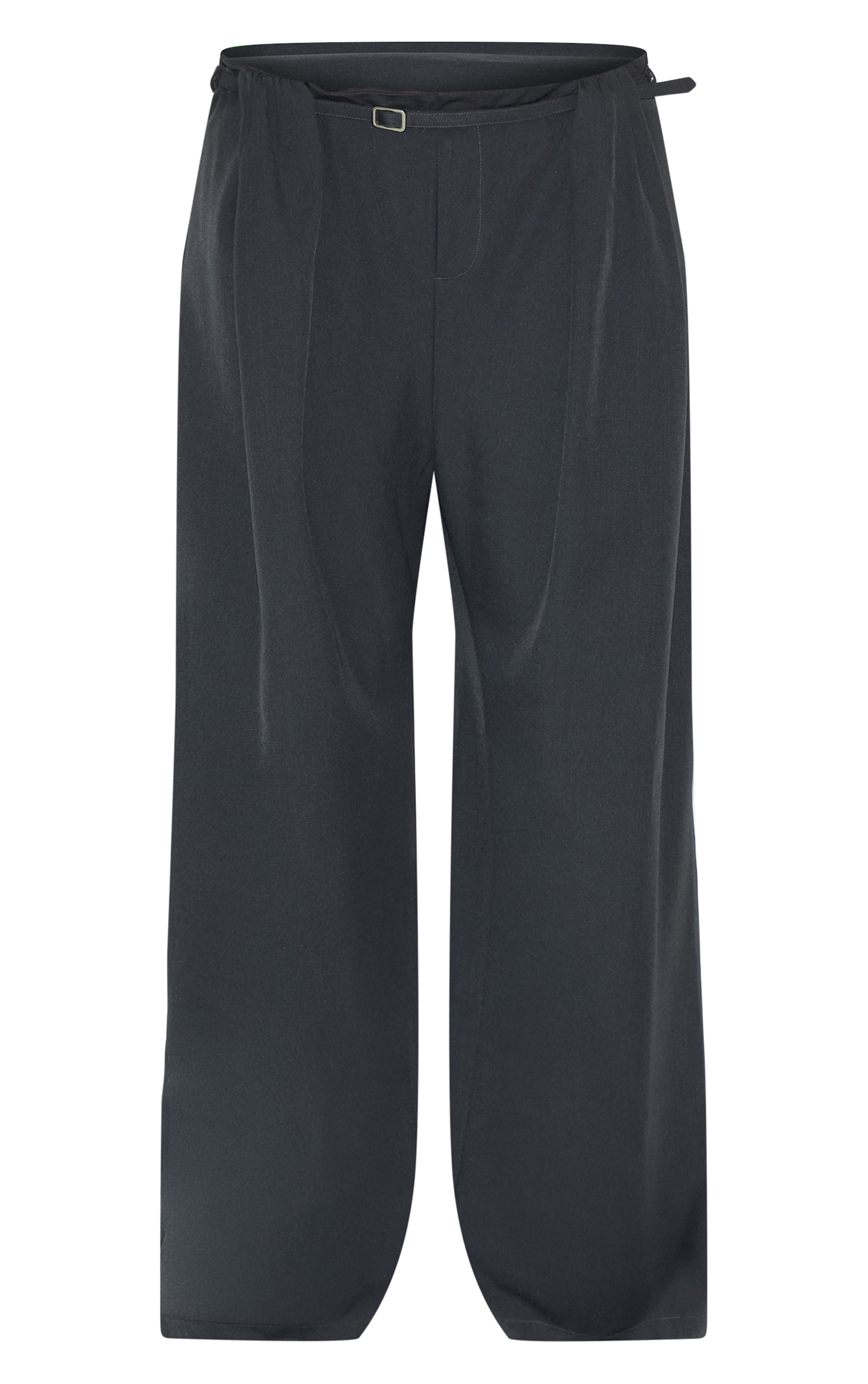 Plus Pantalon large tissé gris ardoise plissé à ceinture image 5