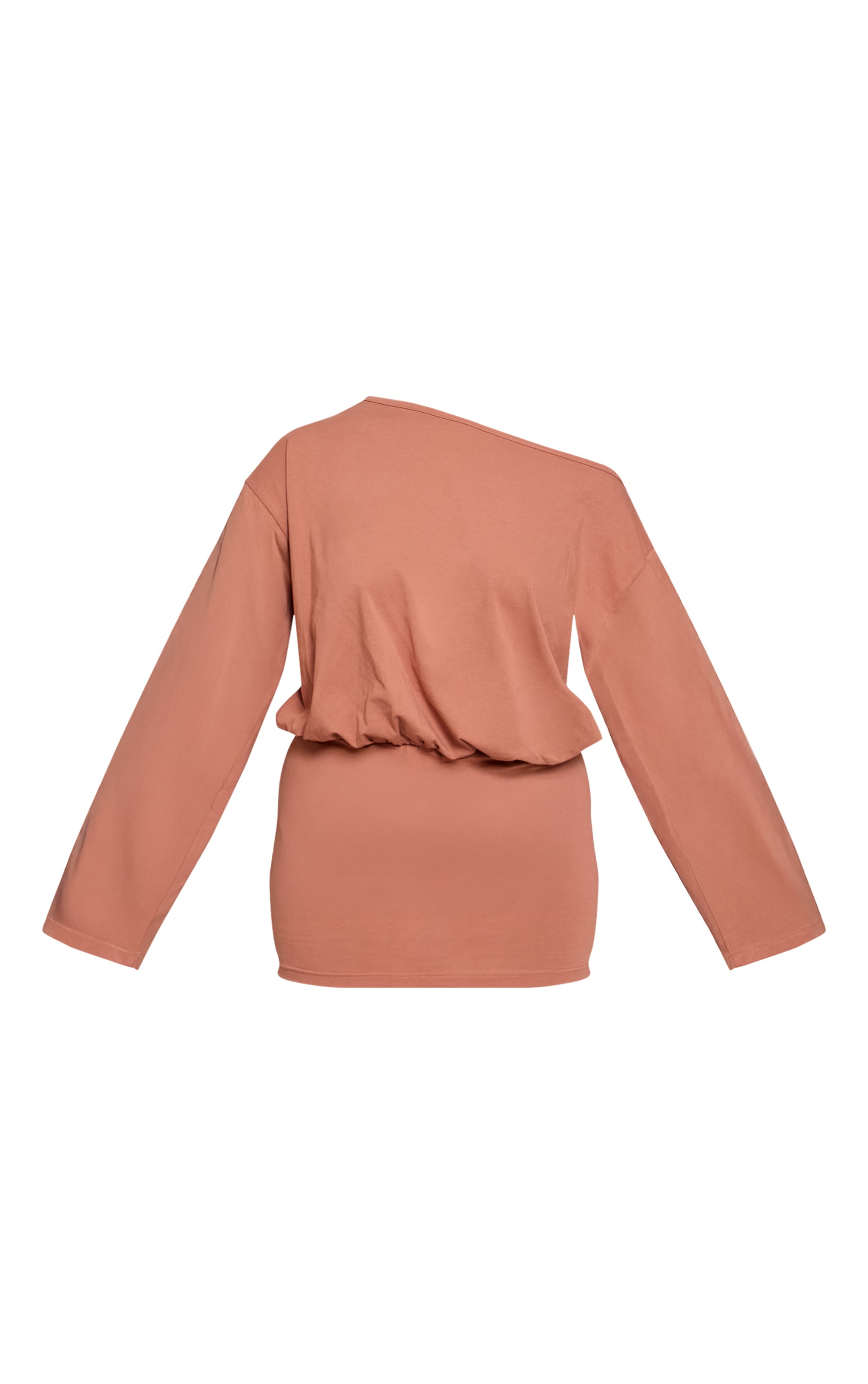 Shape Mini robe en coton café au lait à manches évasées et col bateau image 5