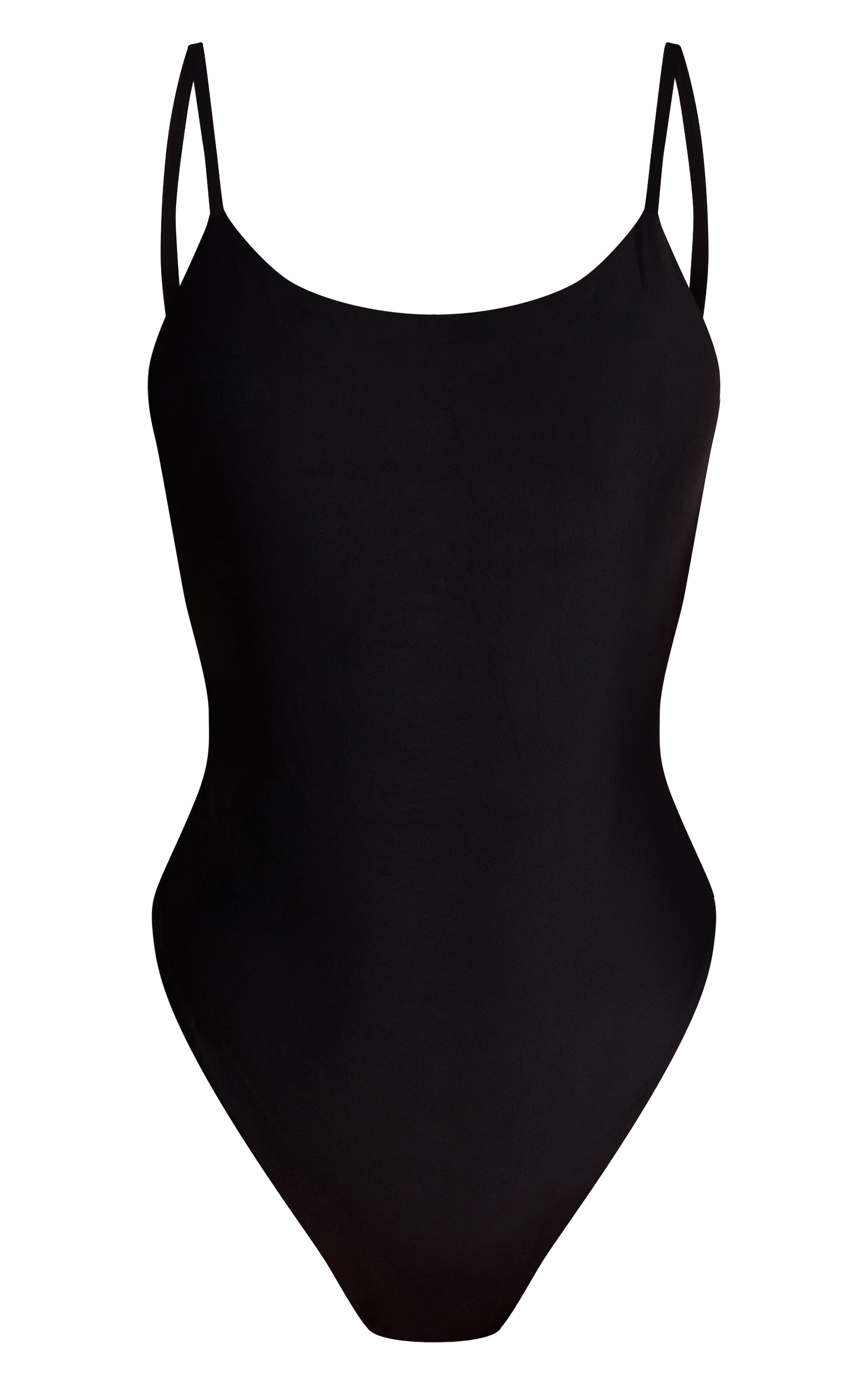 Black Ruched Low Back Swimsuit image 5