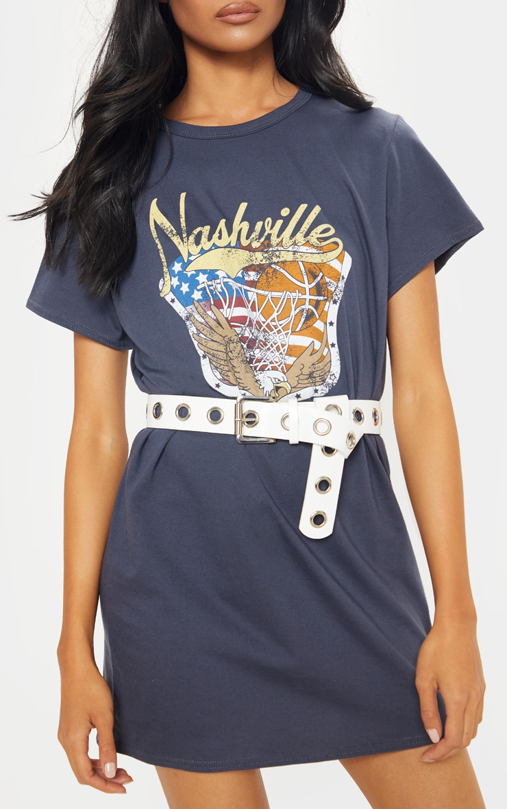White Eyelet Belt