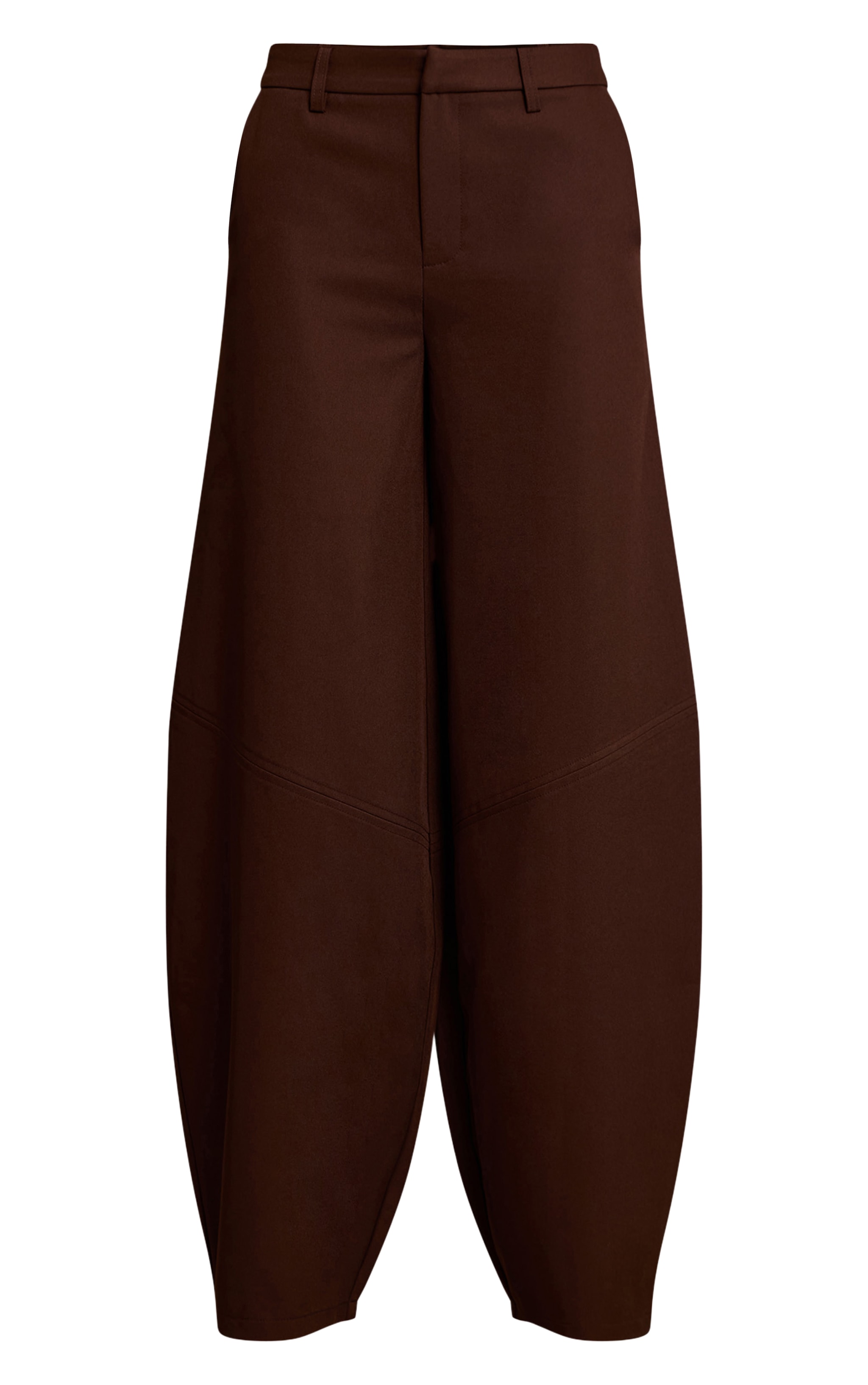 Chocolate Seam Detail Woven Balloon Pants image 5