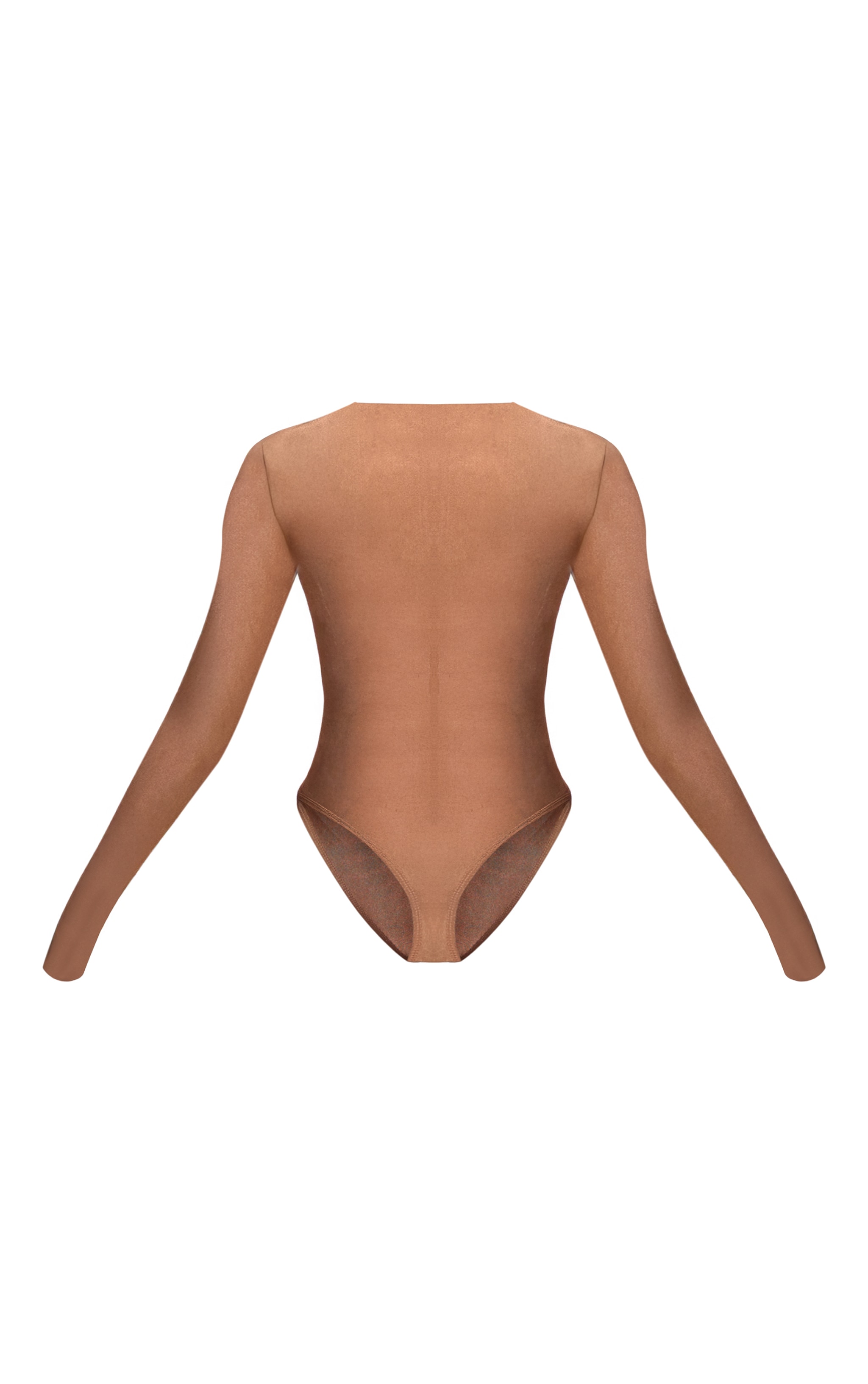 Almond Polyamide Long Sleeve Bodysuit image 6