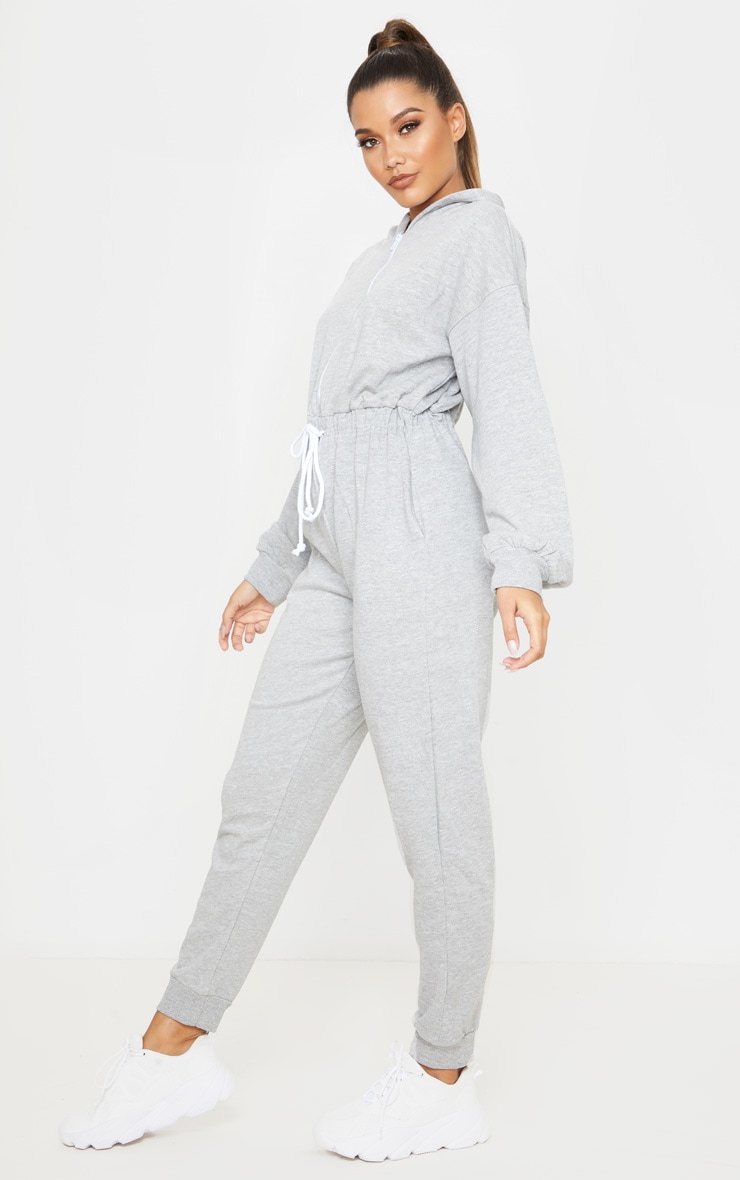Hooded sweat jumpsuit Clearance