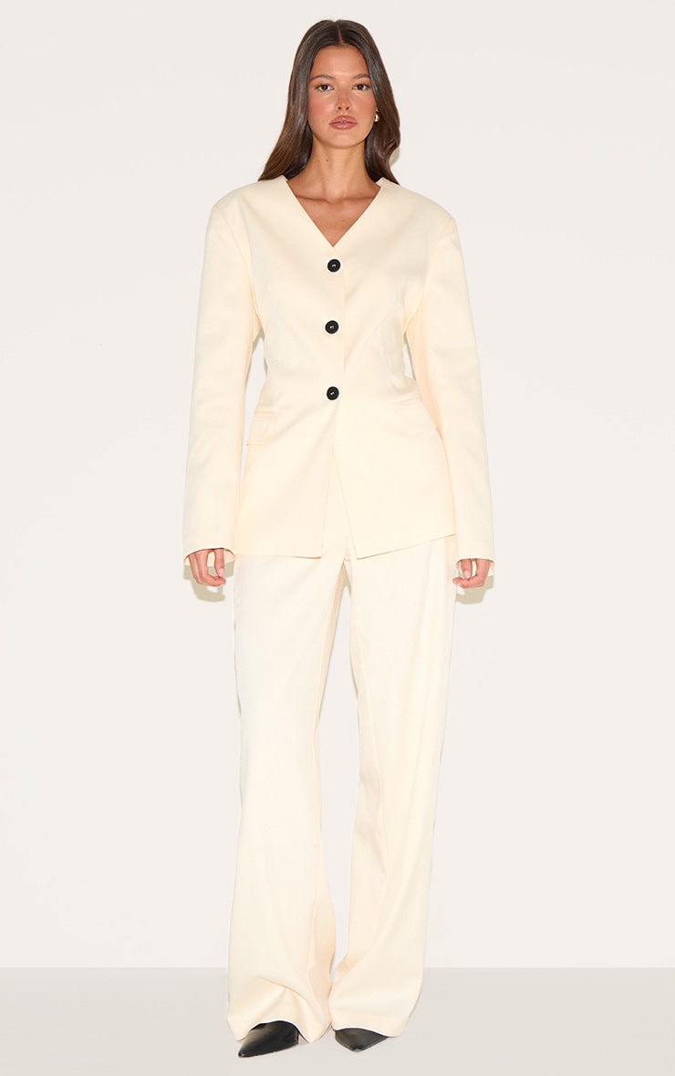 Sand Premium Tailored Straight Leg Pants image 1