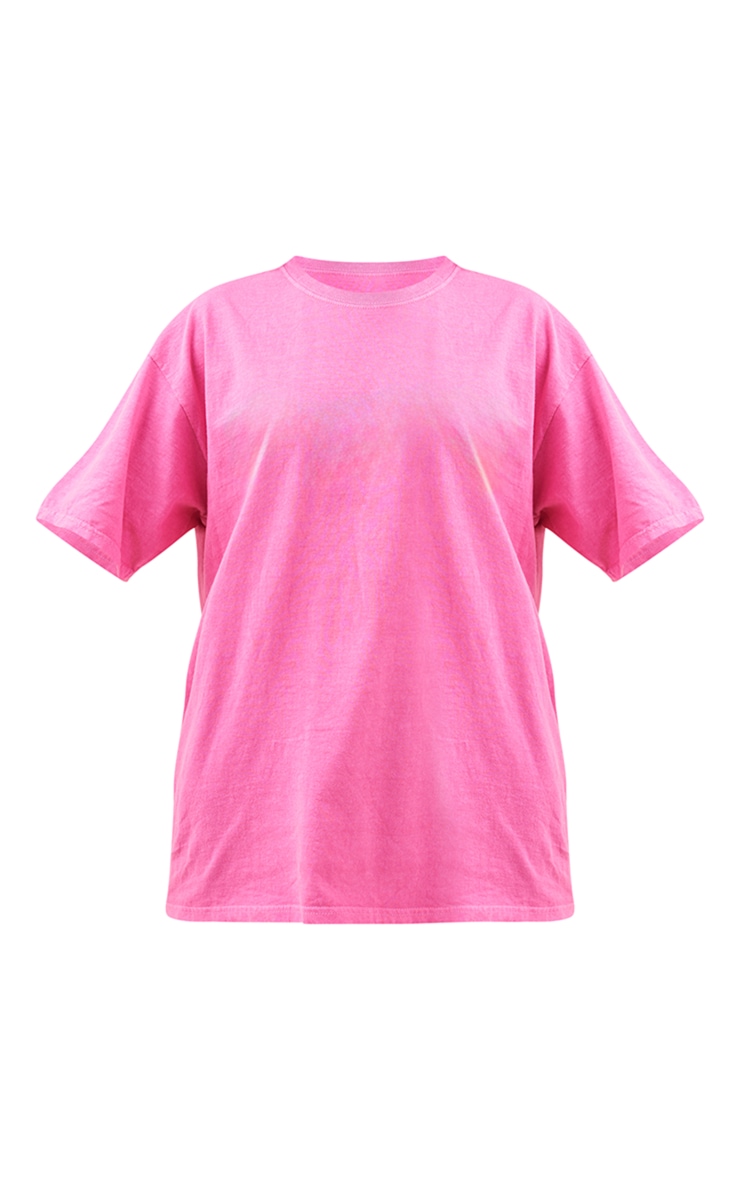 Pink Washed Keep Glowing Print T Shirt image 5