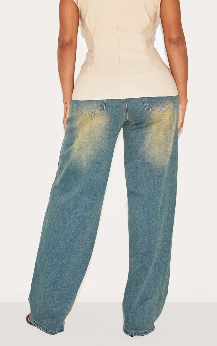 Shape Vintage Wash Hourglass Stretch High Waisted Straight Leg Jeans image 3