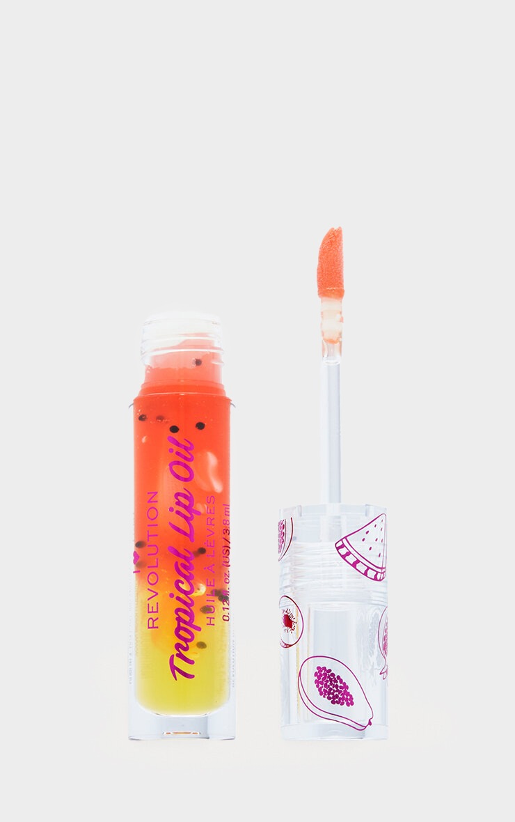 I Heart Revolution Tasty Tropical Lip Oil Papaya image 2