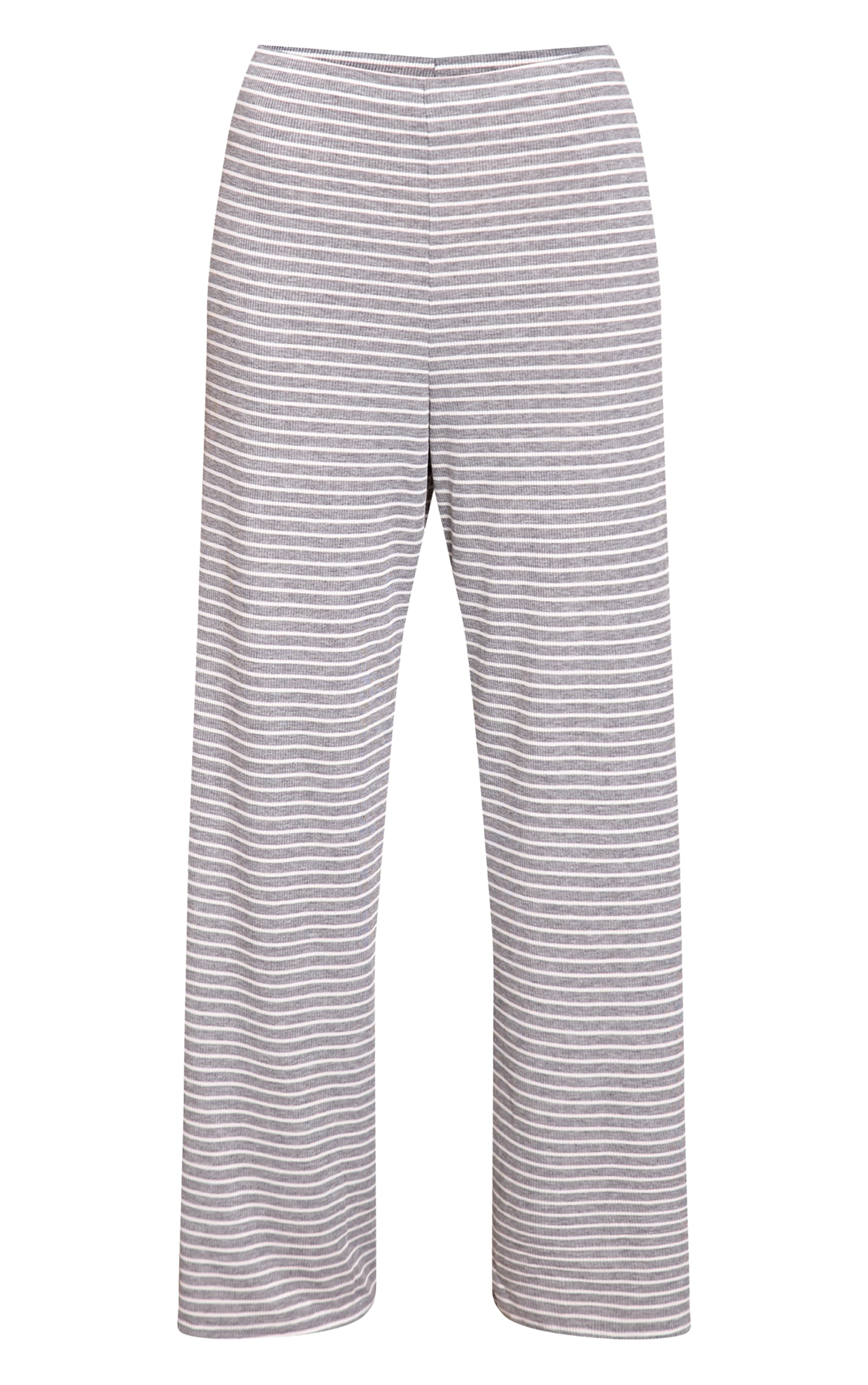 Ash Grey Stripe Long Sleeve Soft Pyjama Set image 5