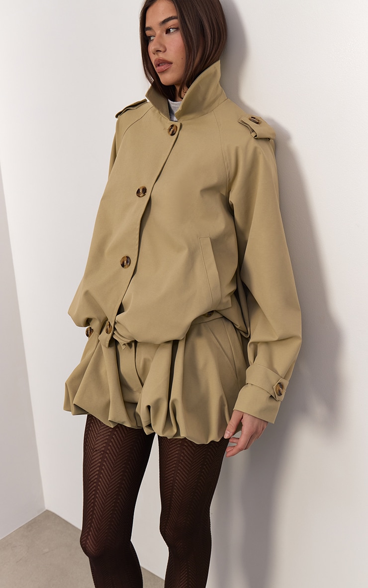 Stone Puffball Hem Shorts image 6