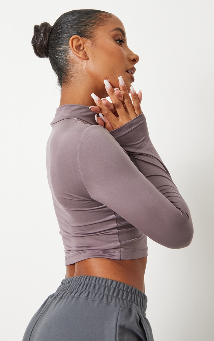 Gymshark Grey Long Sleeve Crop Top SET Gymshark Adapt Ombre Long