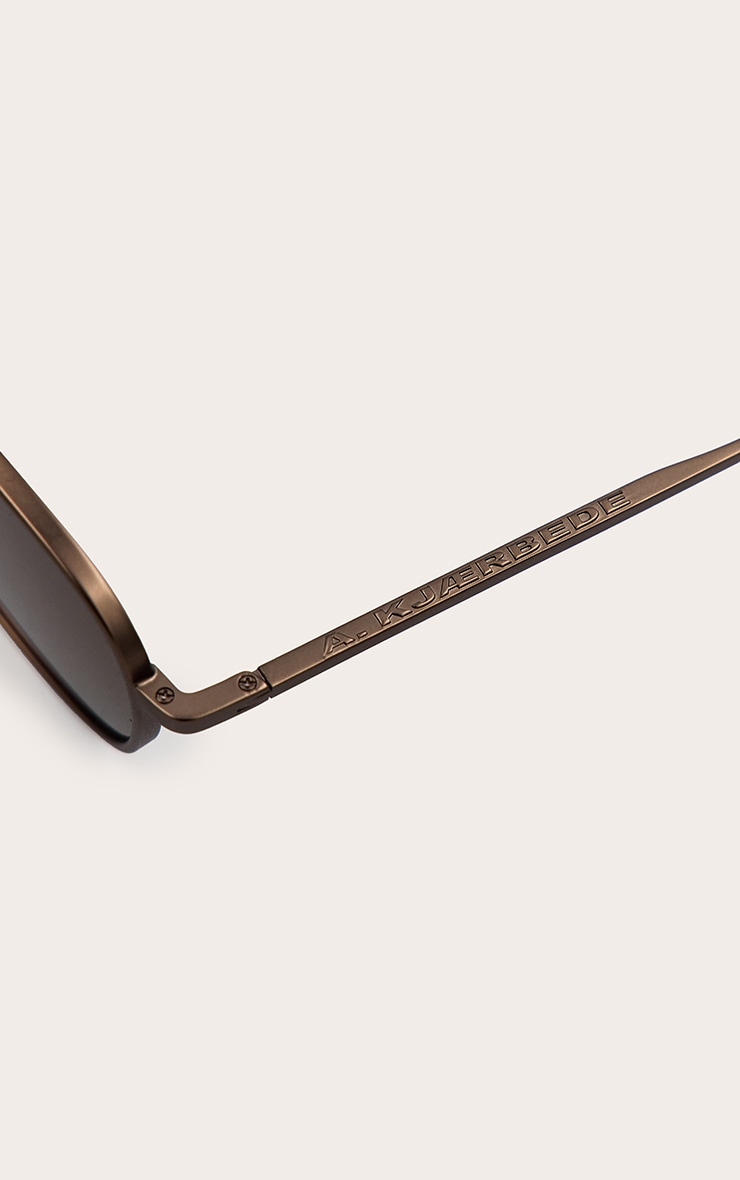 A.KJÆRBEDE Hello Sunglasses - Matte Brown image 4