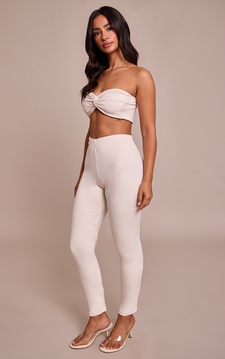 Petite Legging très doux écru froncé image 2