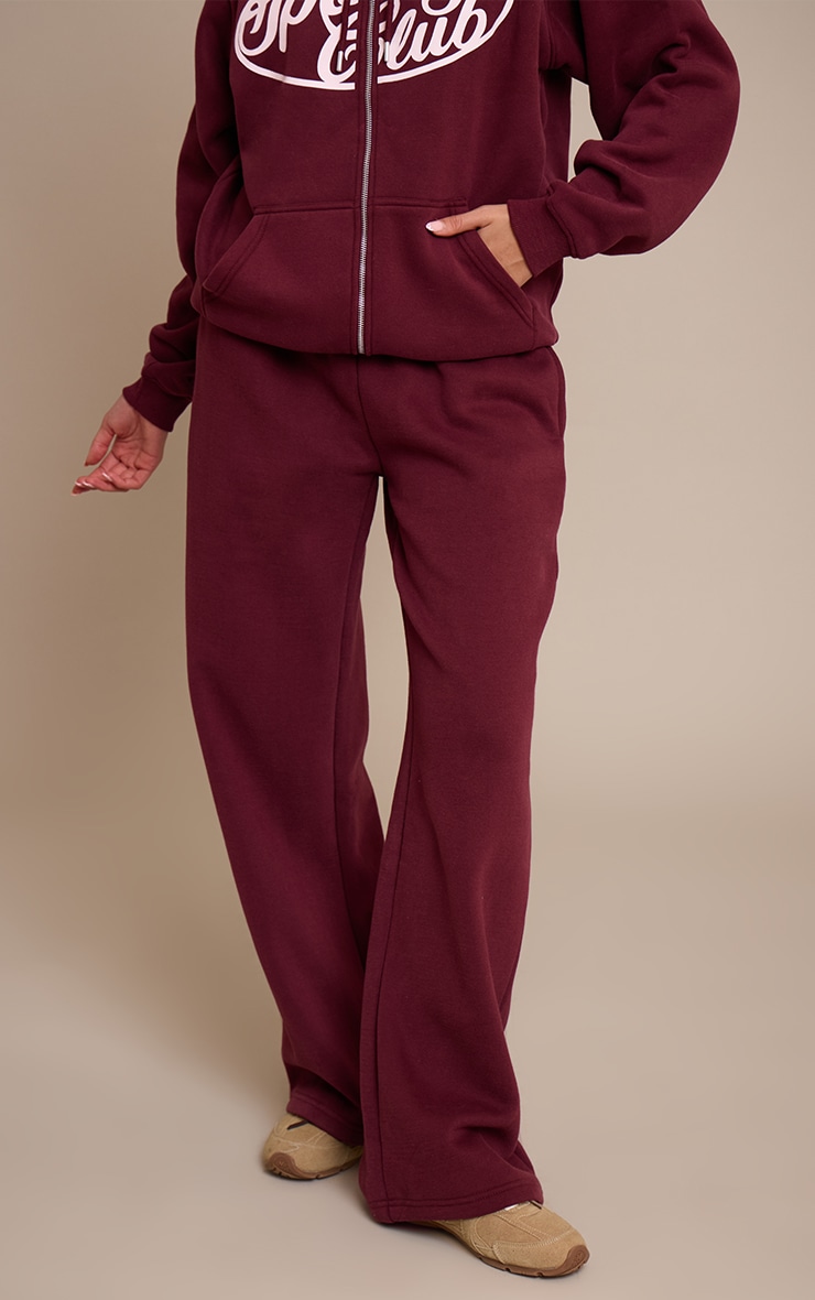 Wine Sports Club Cotton Fleece Straight Leg Sweatpants image 2