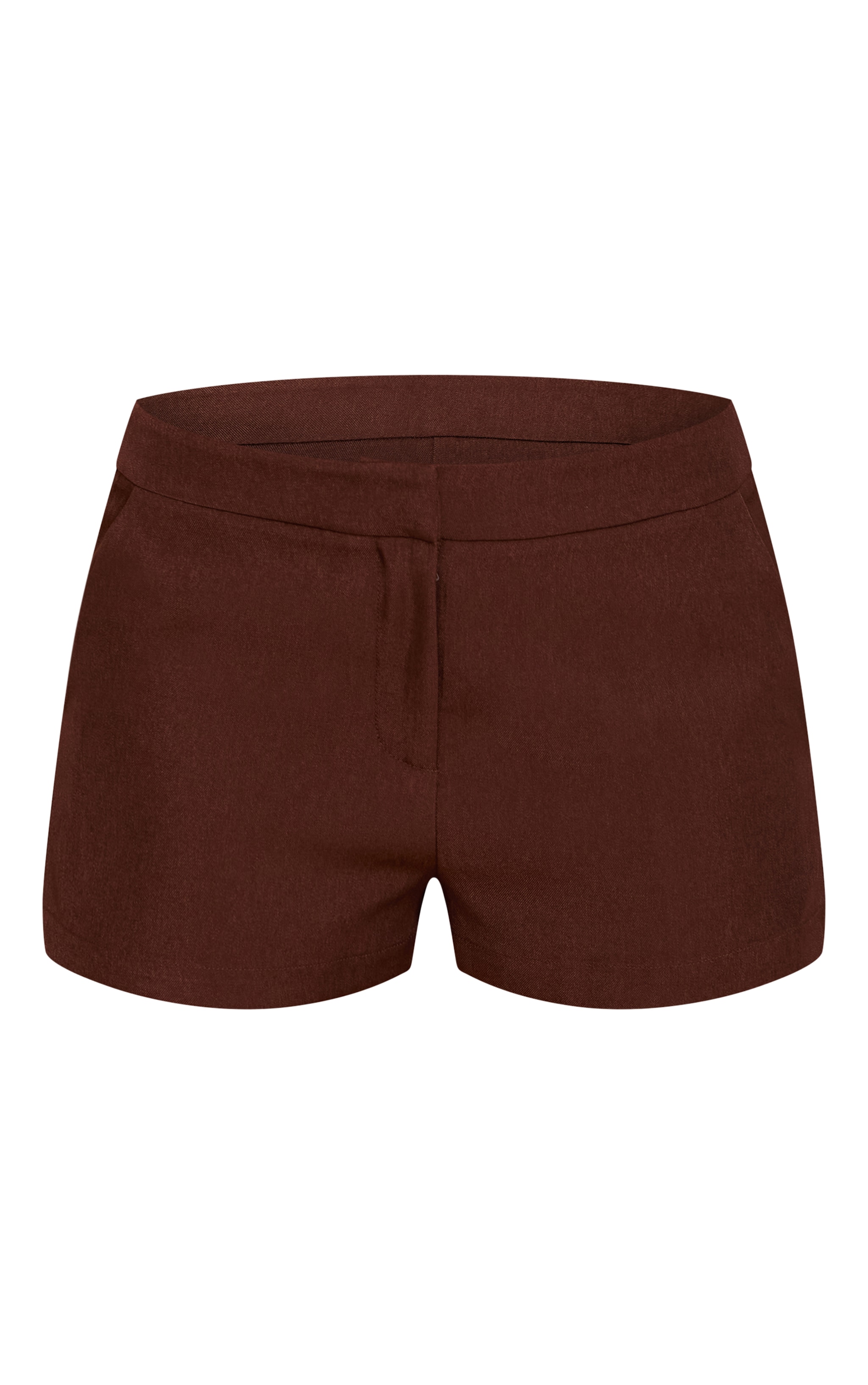 Dark Brown Pocket Detail Shorts image 6