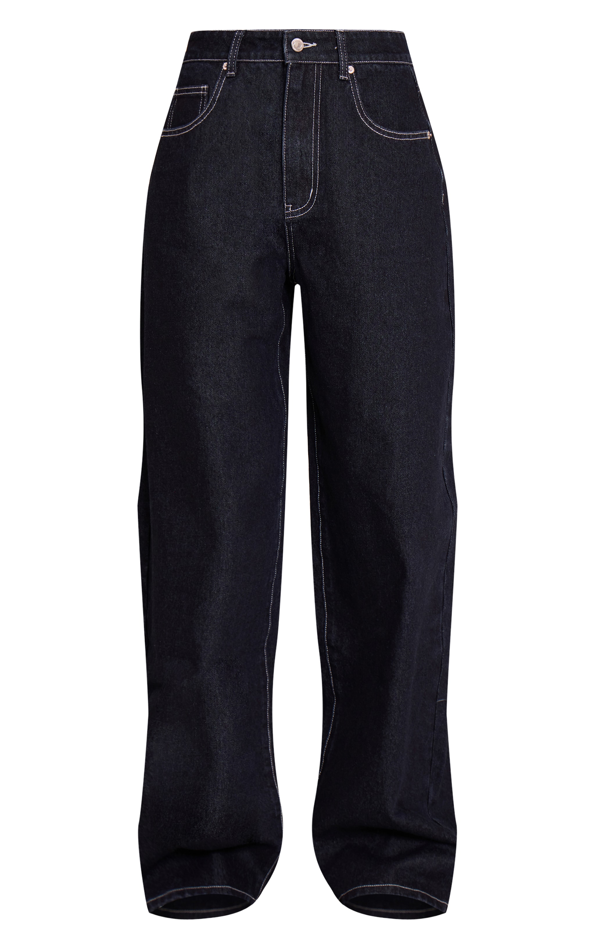 Tall Indigo Dipped Back Waistband Boyfriend Jeans image 5