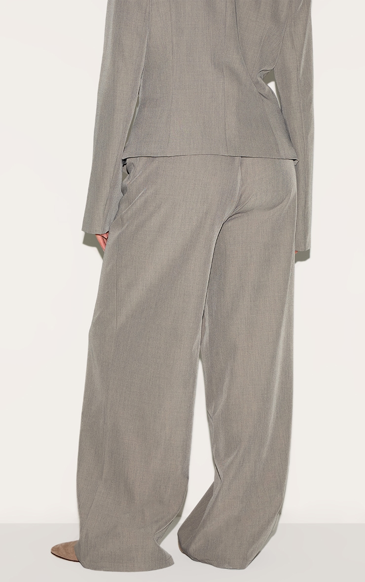 Plus Mushroom Wide Leg Tailored Woven Pants image 3