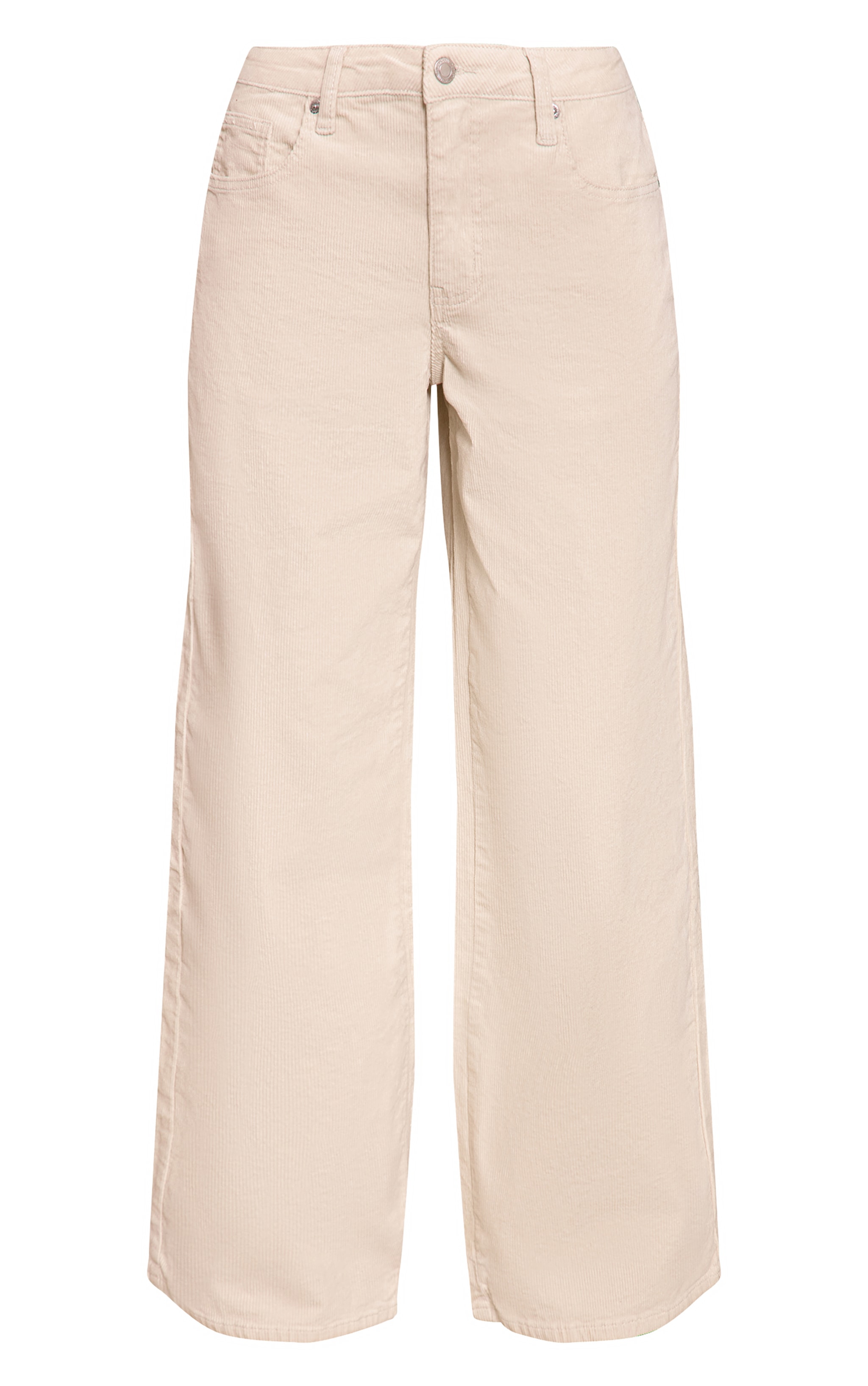 Ecru Cord Wide Leg Jeans image 5