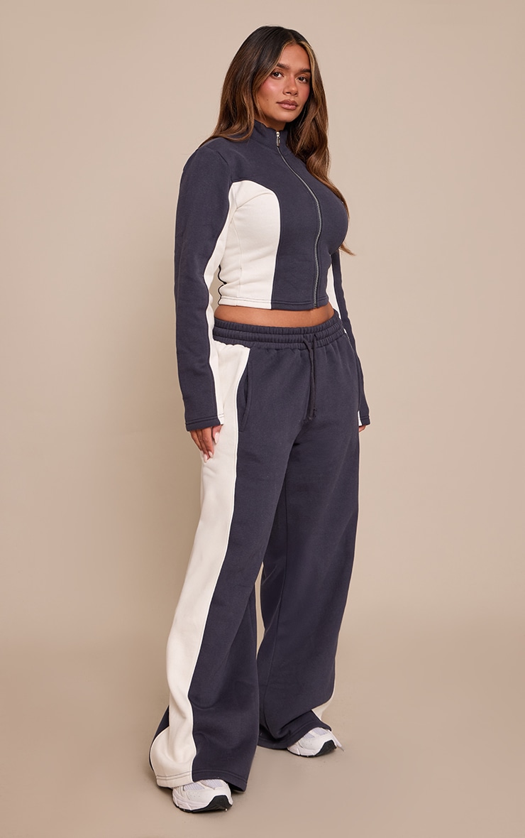 Shape Jogging bleu marine à parties contrastées sur les côtés