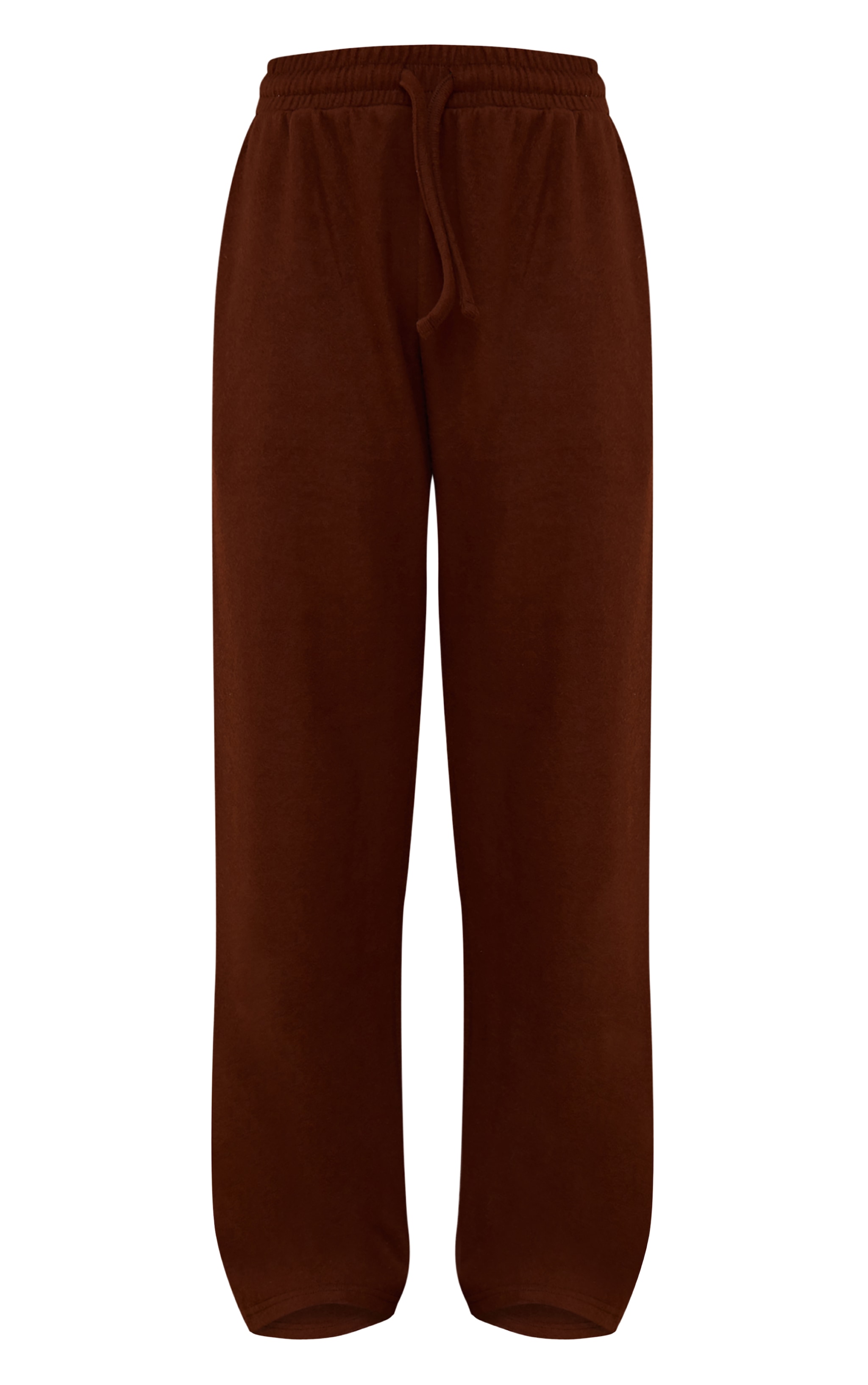 Chocolate Brown Brushed Soft Touch Wide Leg Pant  image 5