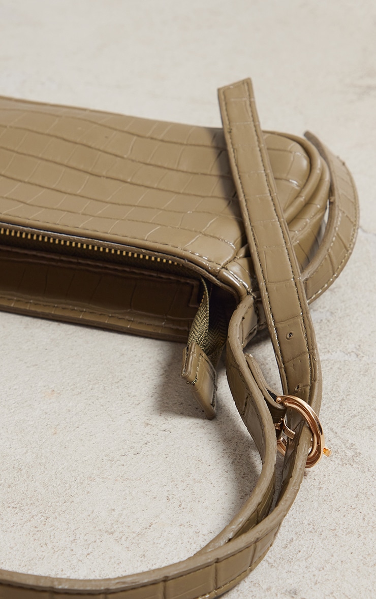 Olive Buckle Strap Shoulder Bag PrettyLittleThing USA