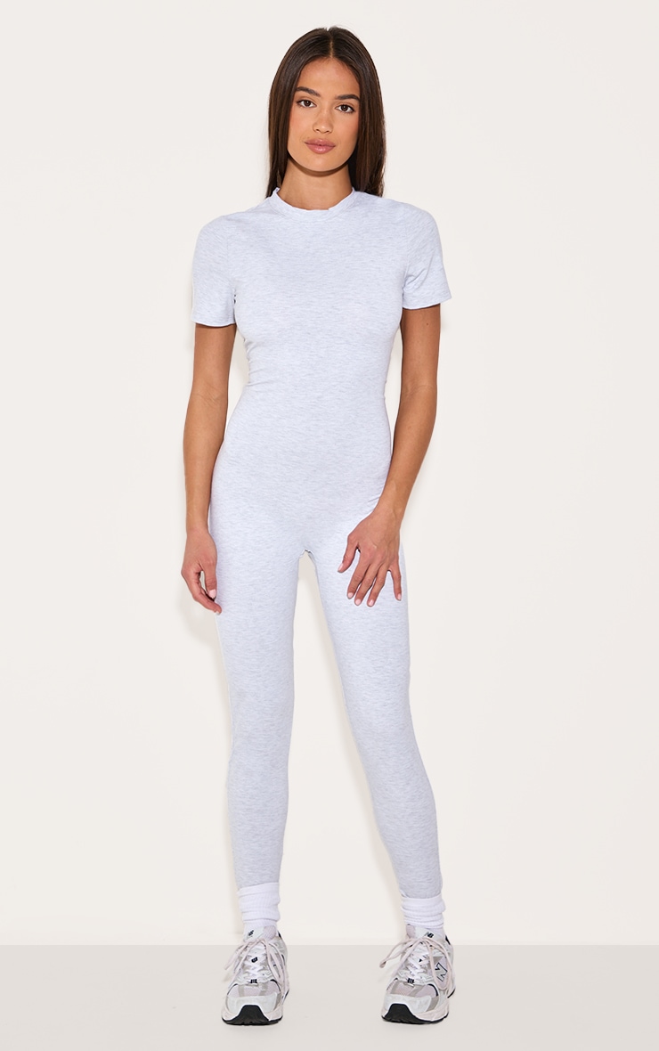 Ash Grey Ultimate Sculpt Short Sleeved Unitard image 3