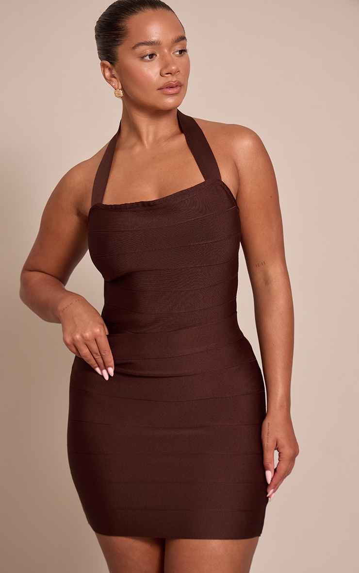 Shape Chocolate Bandage Mini Skirt image 4