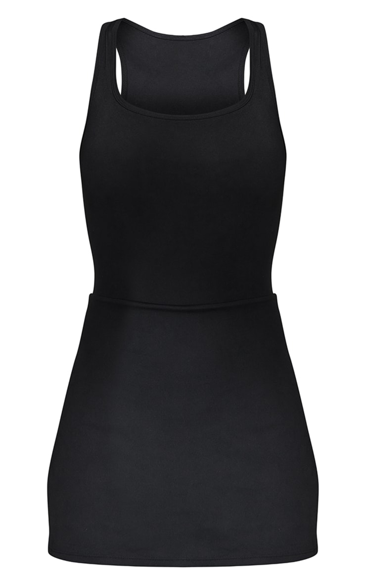 Black Sculpt Sleeveless Sports Dress image 5