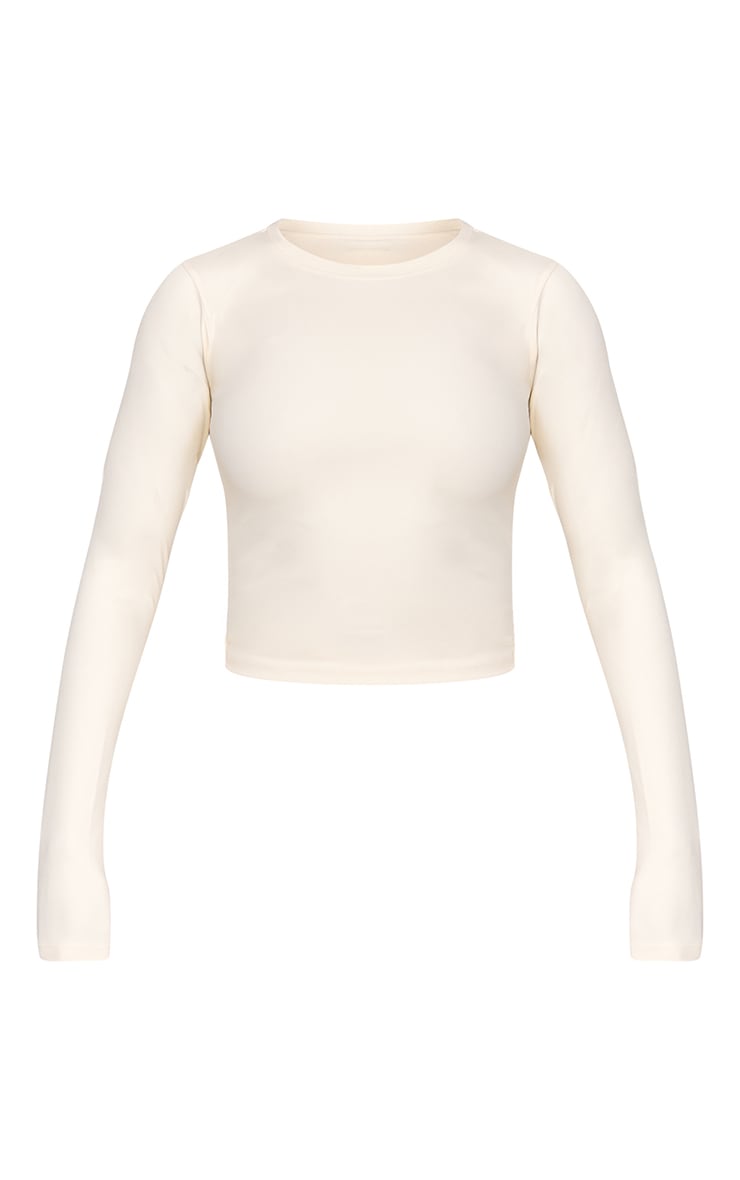 Bone Ultimate Sculpt Long Sleeve Crop Gym Top image 5