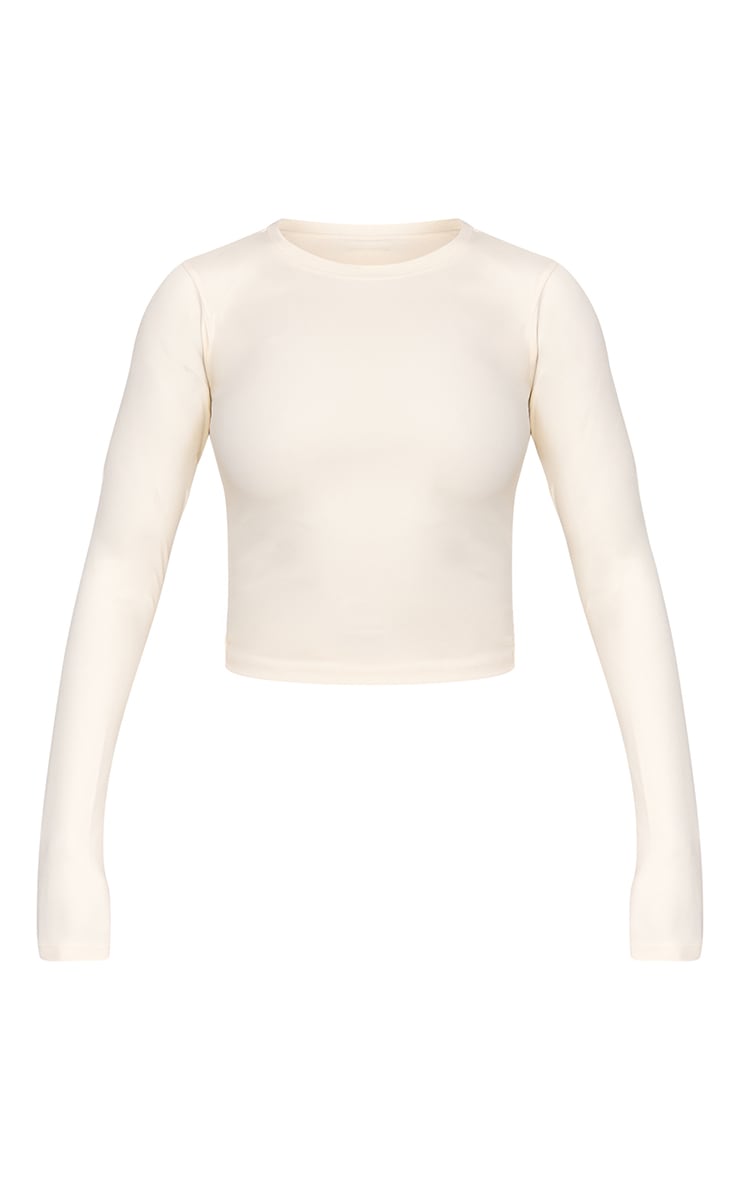 Bone Ultimate Sculpt Long Sleeve Crop Gym Top image 5