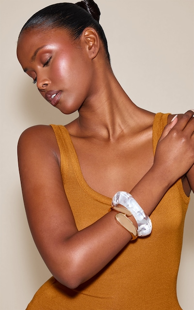 Acrylic and Gold Bangle Multi Pack