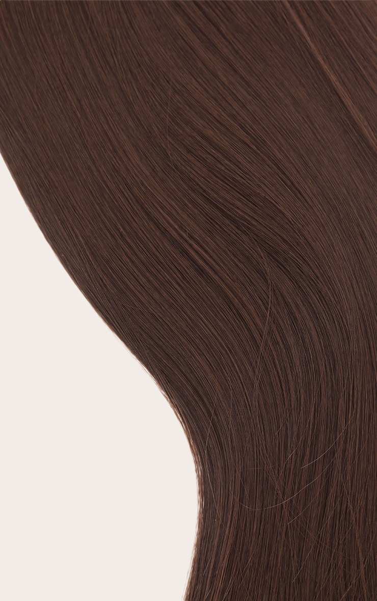 LullaBellz 22" 5 Piece Straight Clip In Hair Extensions Choc Brown image 6