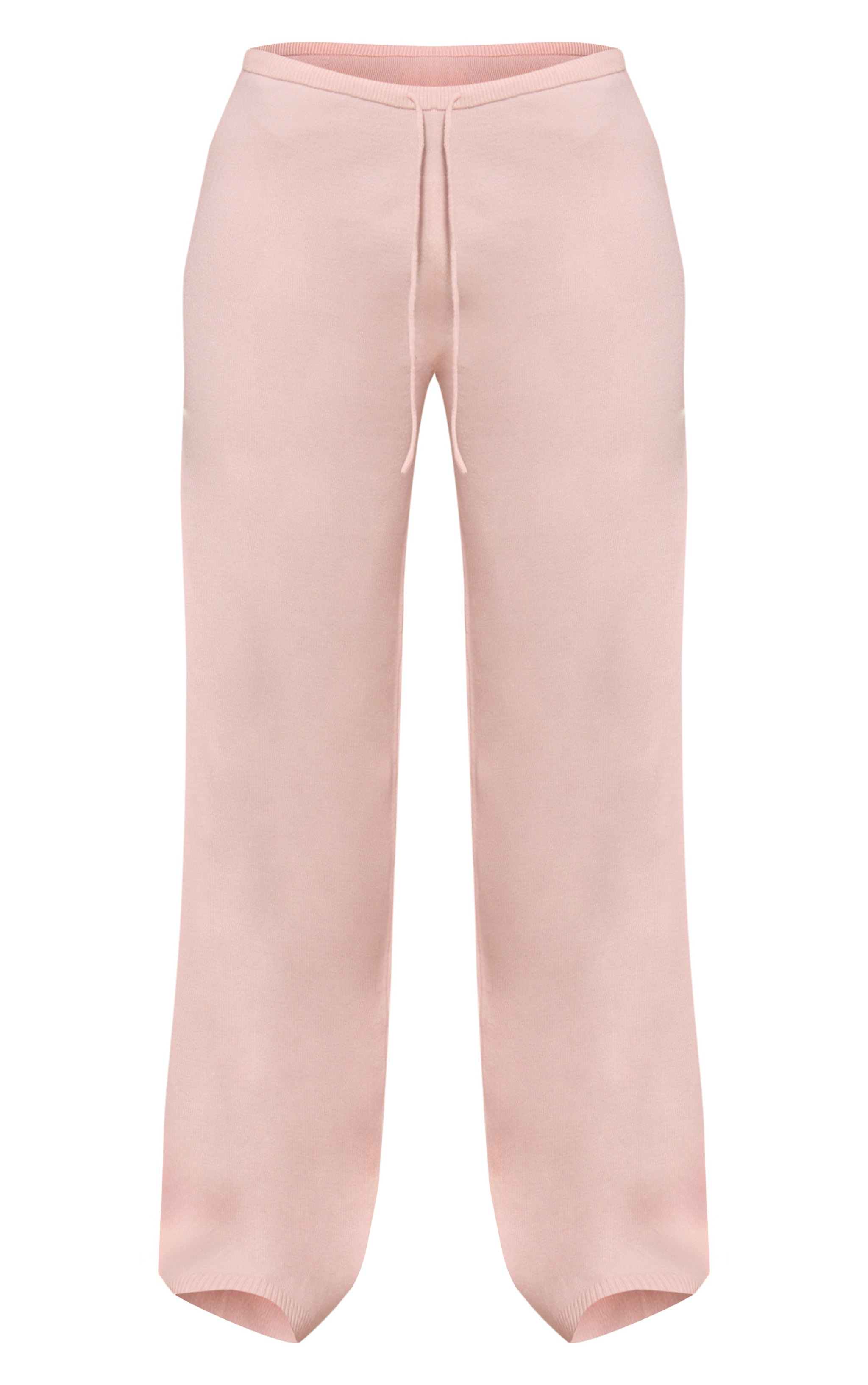 Petite Pink Wide Leg Knitted Pants image 5