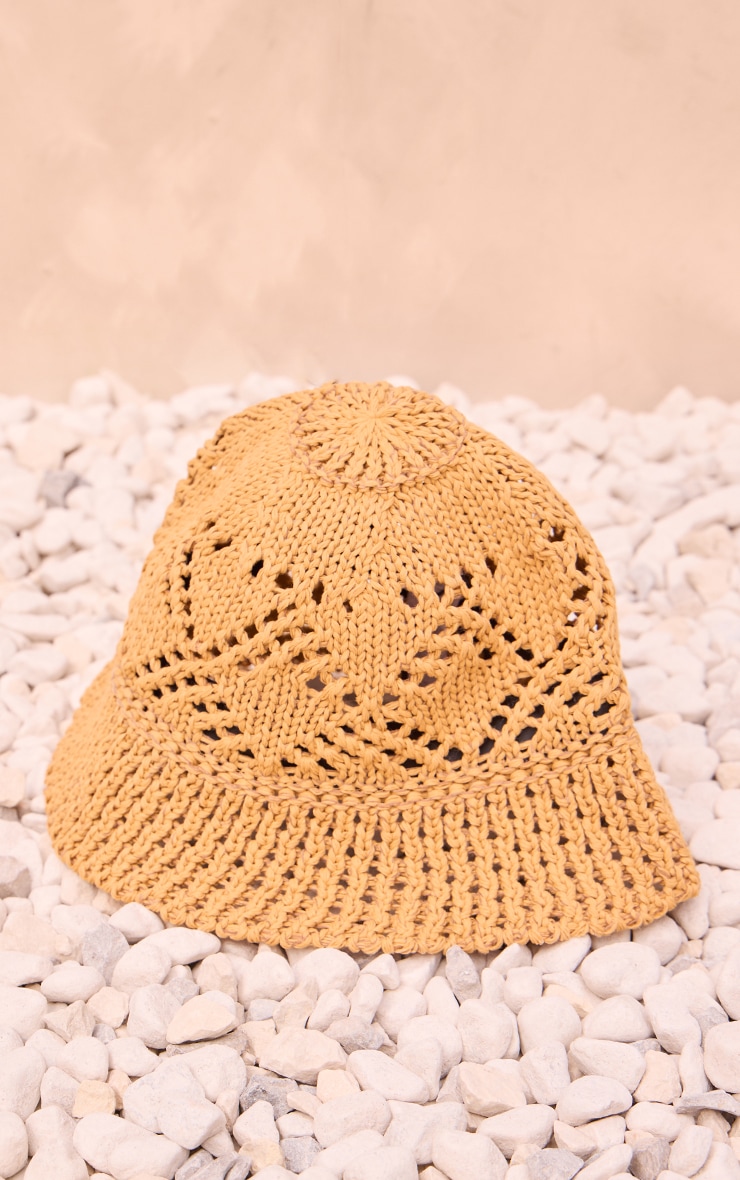 Natural Raffia Cut Out Bucket Hat image 2