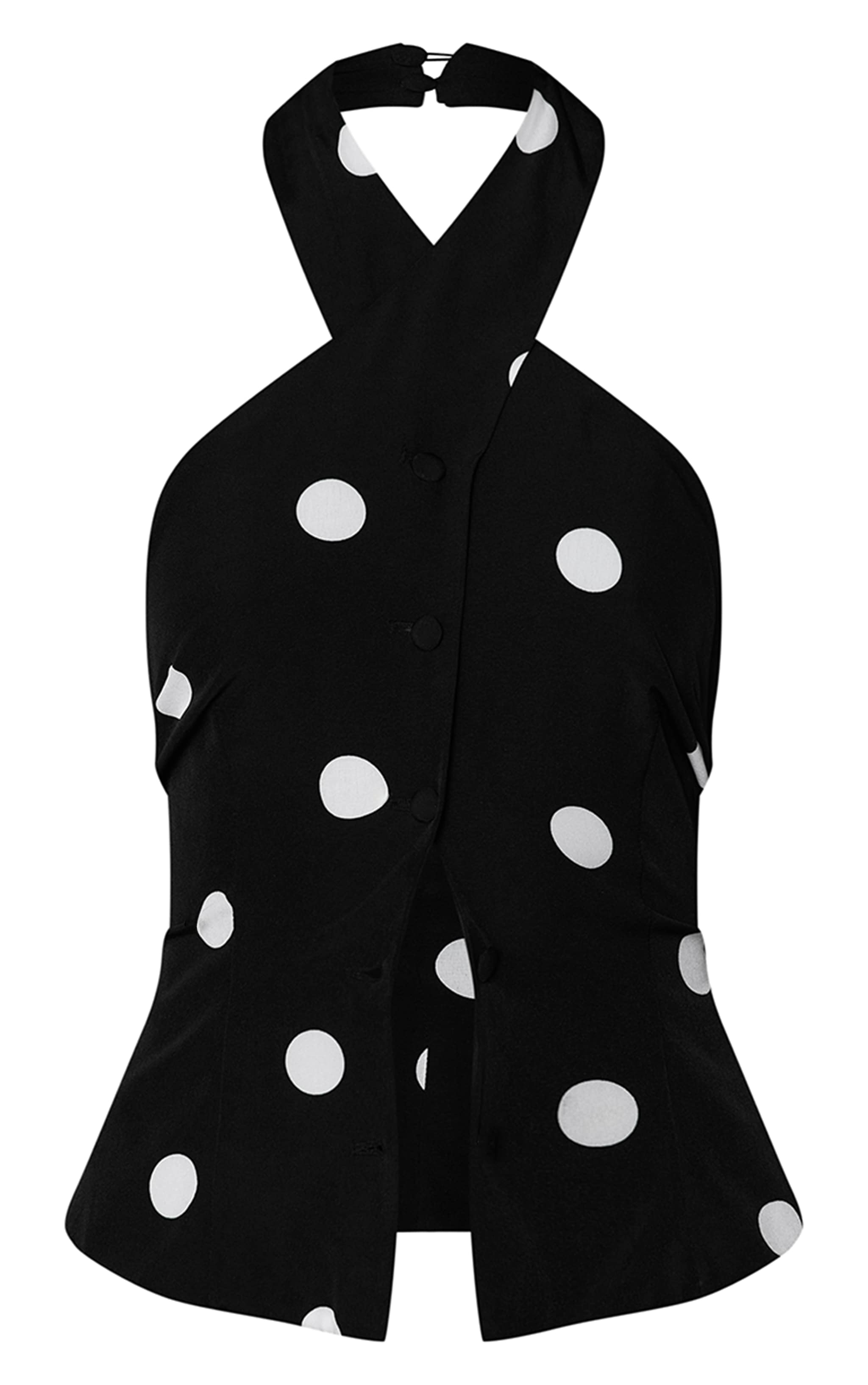 Black Polka Dot Vest image 5