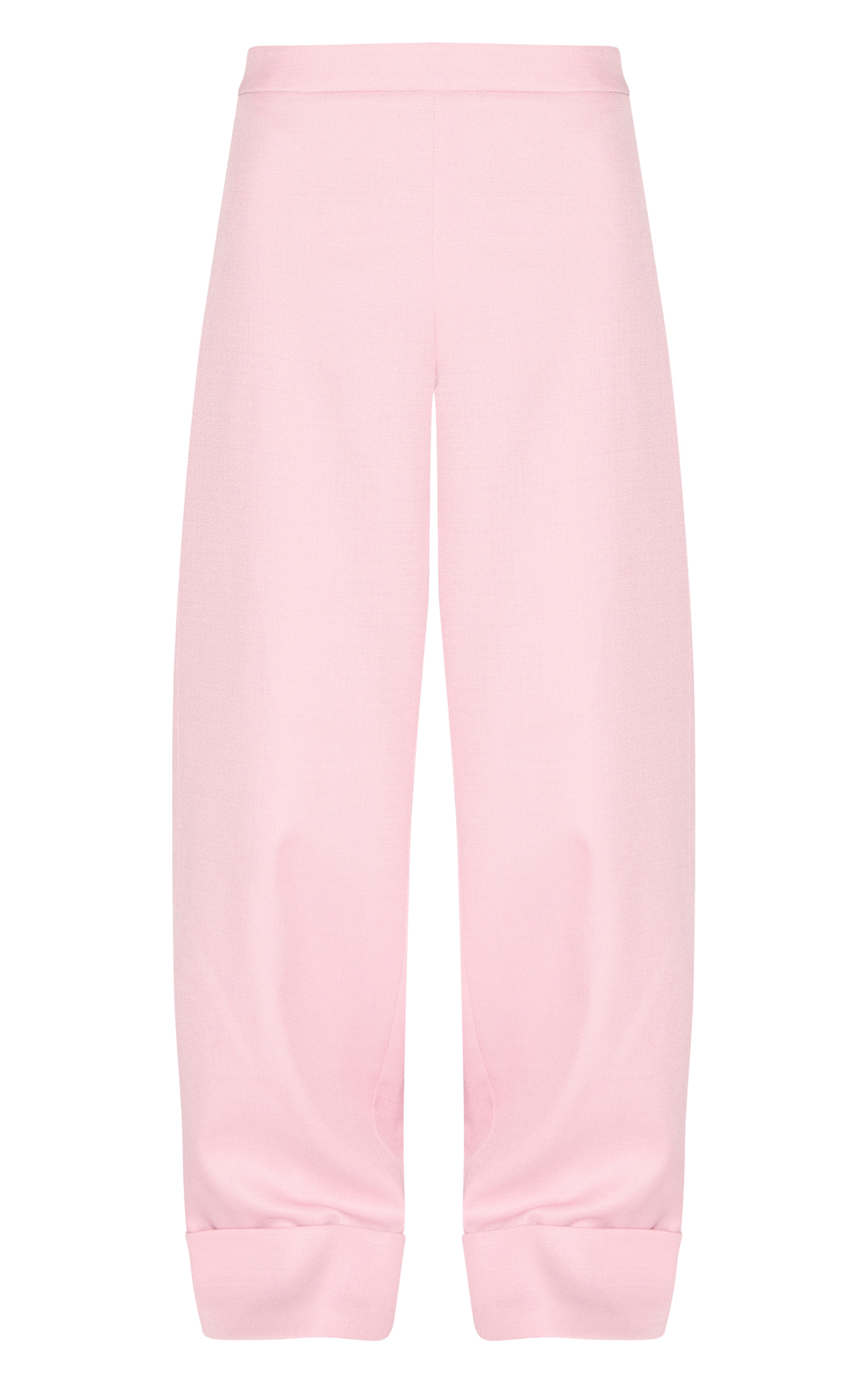 Pale Rose Textured Woven Wide Leg Pant image 5