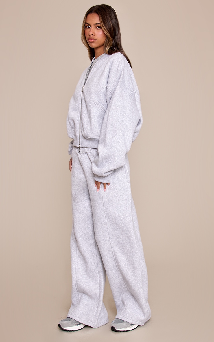 Petite Ash Grey Asymmetric Waistband Sweatpants image 2