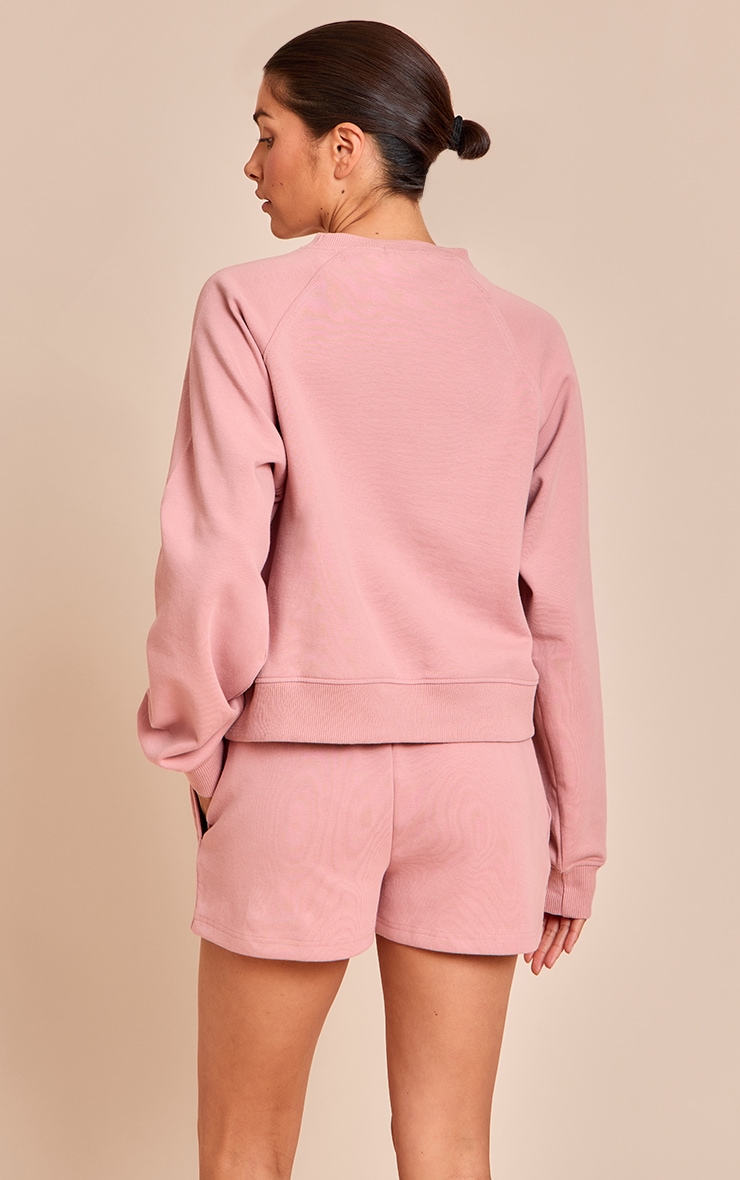 Petite Pink Crew Neck Sweatshirt image 2
