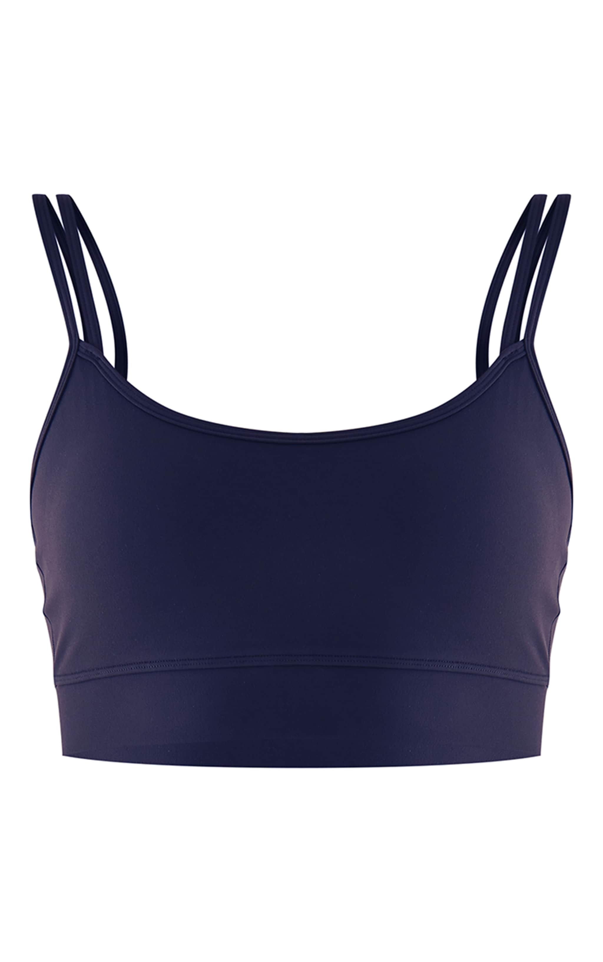 Navy Sculpt Padded Double Strap Sports Bra  image 2