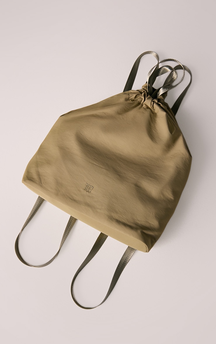 Sage Nylon Drawstring Bag image 3