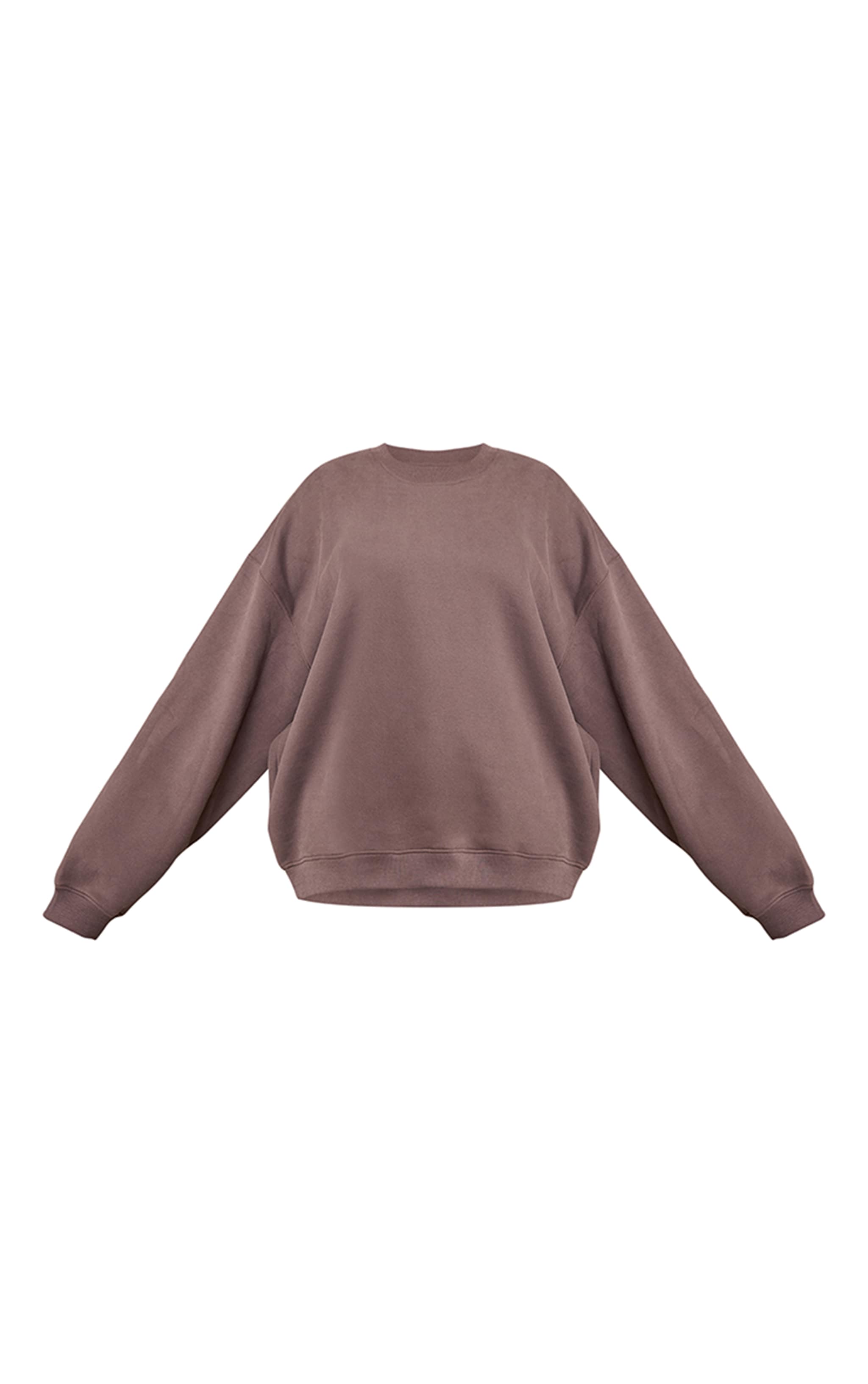Plus Charcoal Cotton Fleece Pullover Sweatshirt image 5