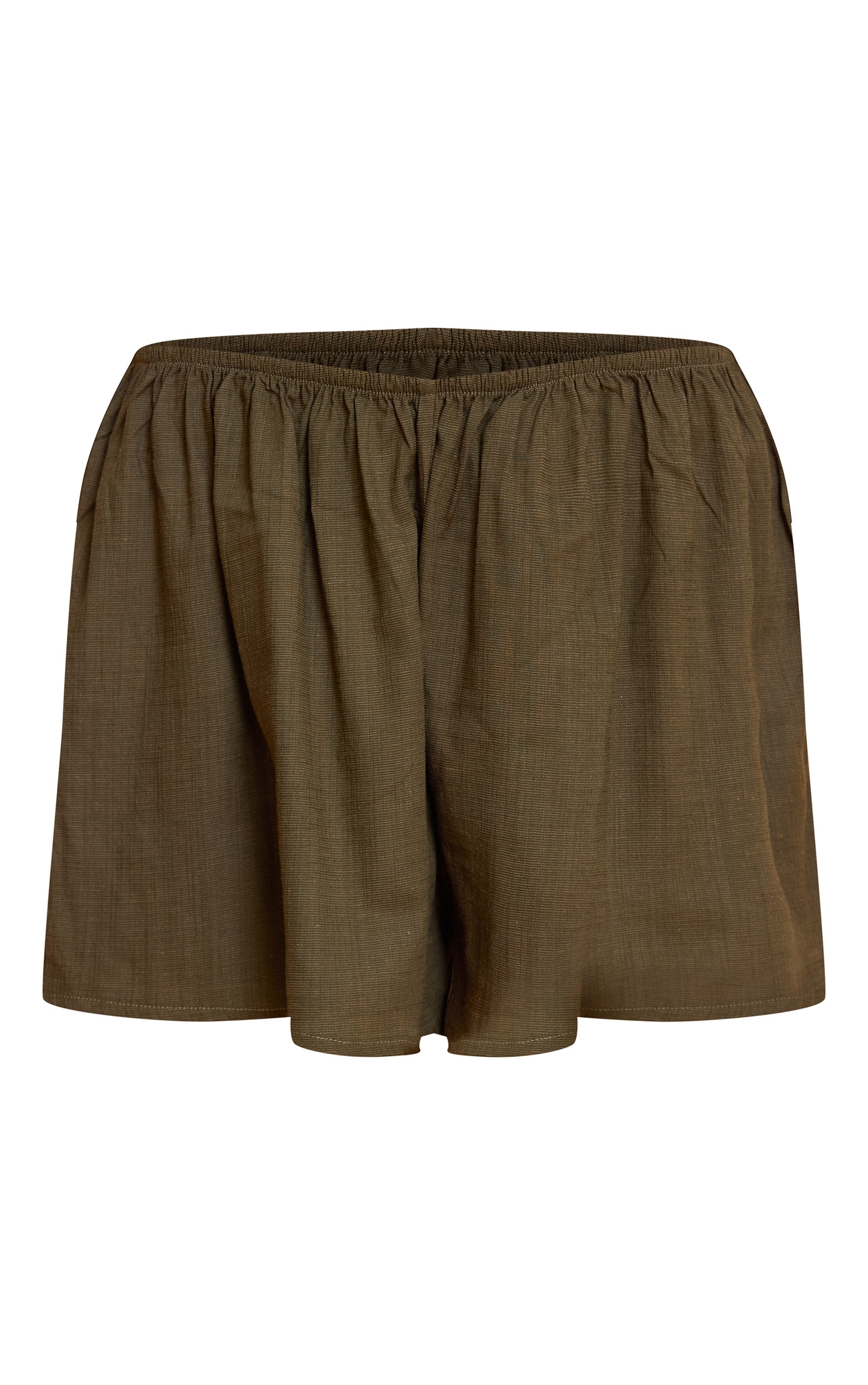 Petite Olive Linen Look Shorts image 6