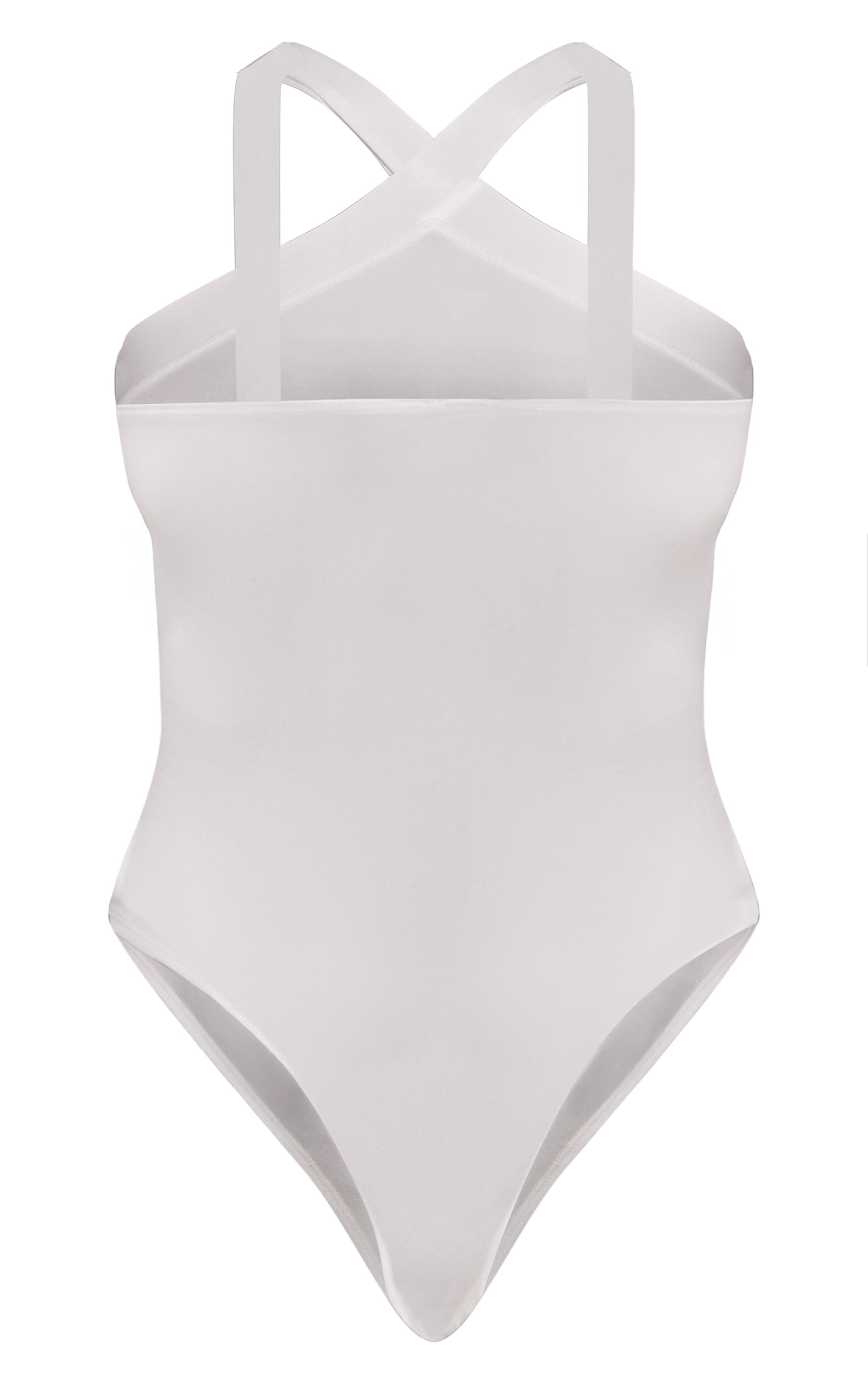 Body Sculpt Blanc à Épaules Croisées image 6