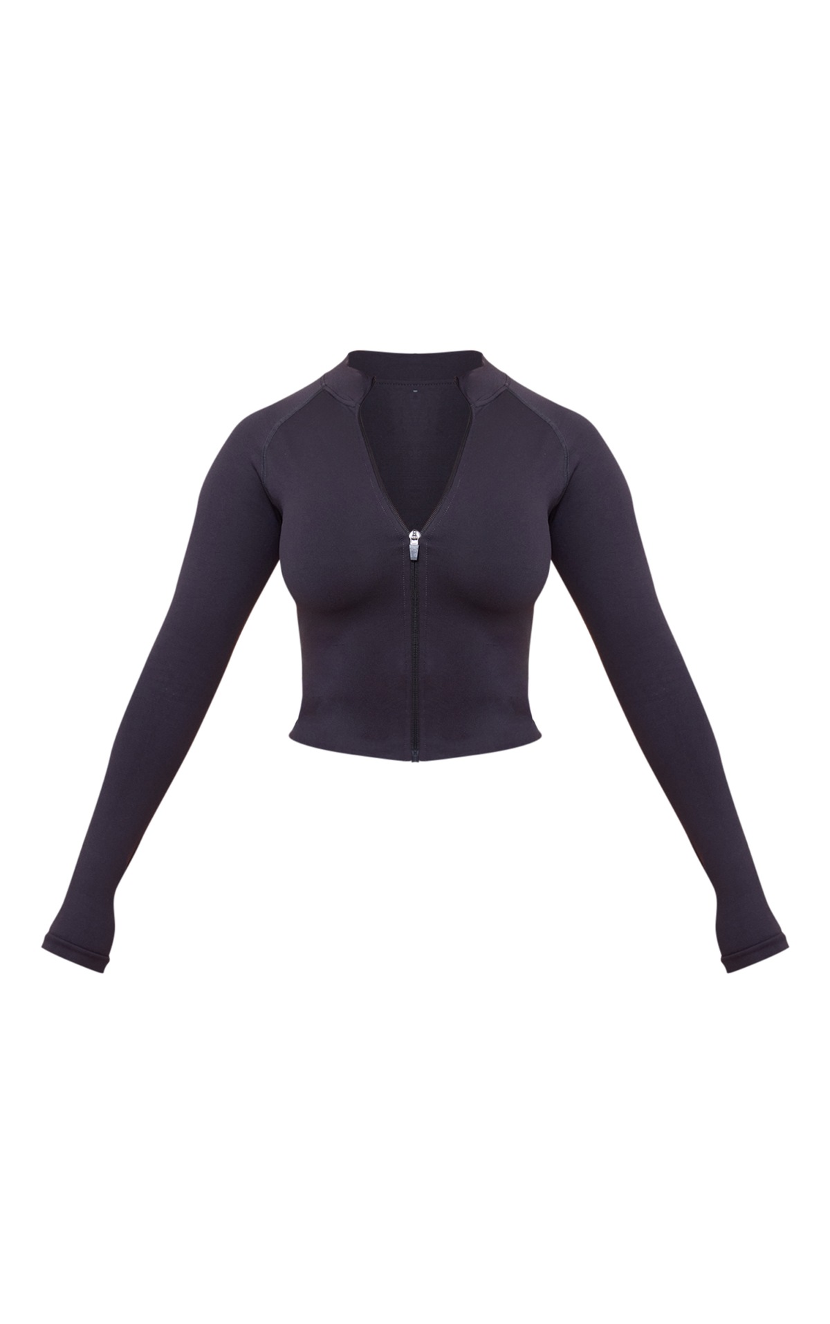 SHAPE CHARCOAL SEAMLESS ACTIVE ZIP THROUGH JACKET | Shape ...
