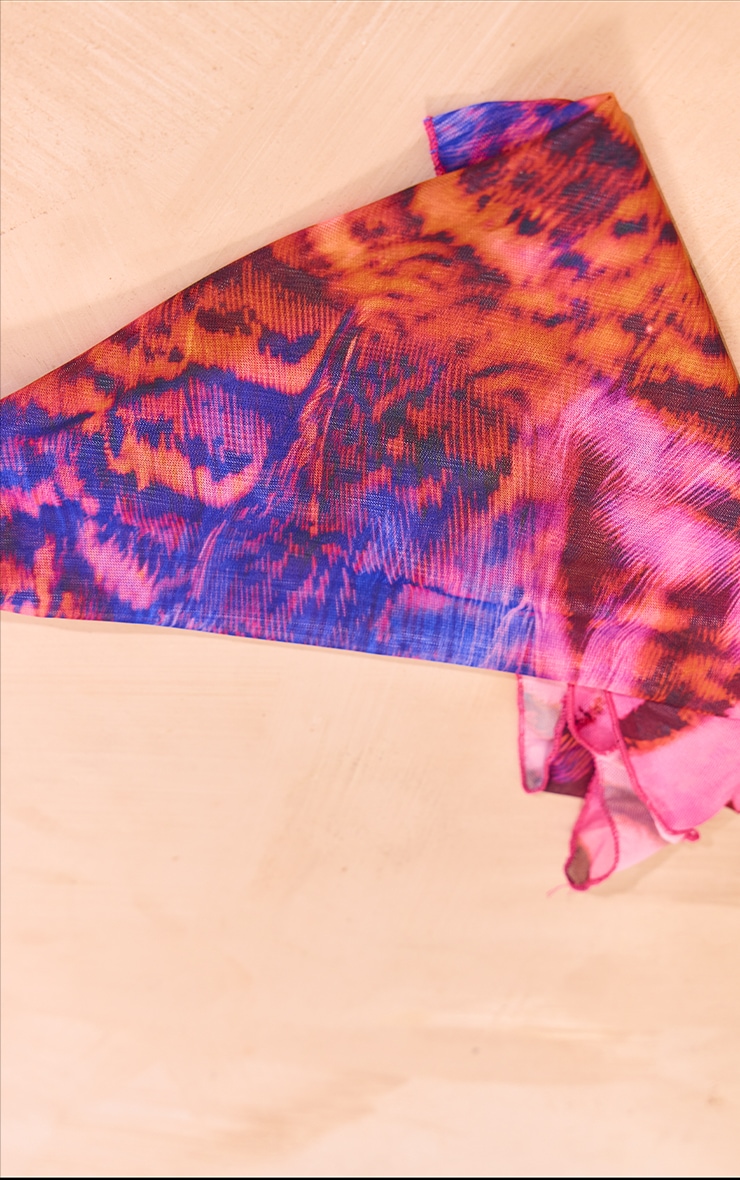 Purple Scale Print Mesh Bandana image 3