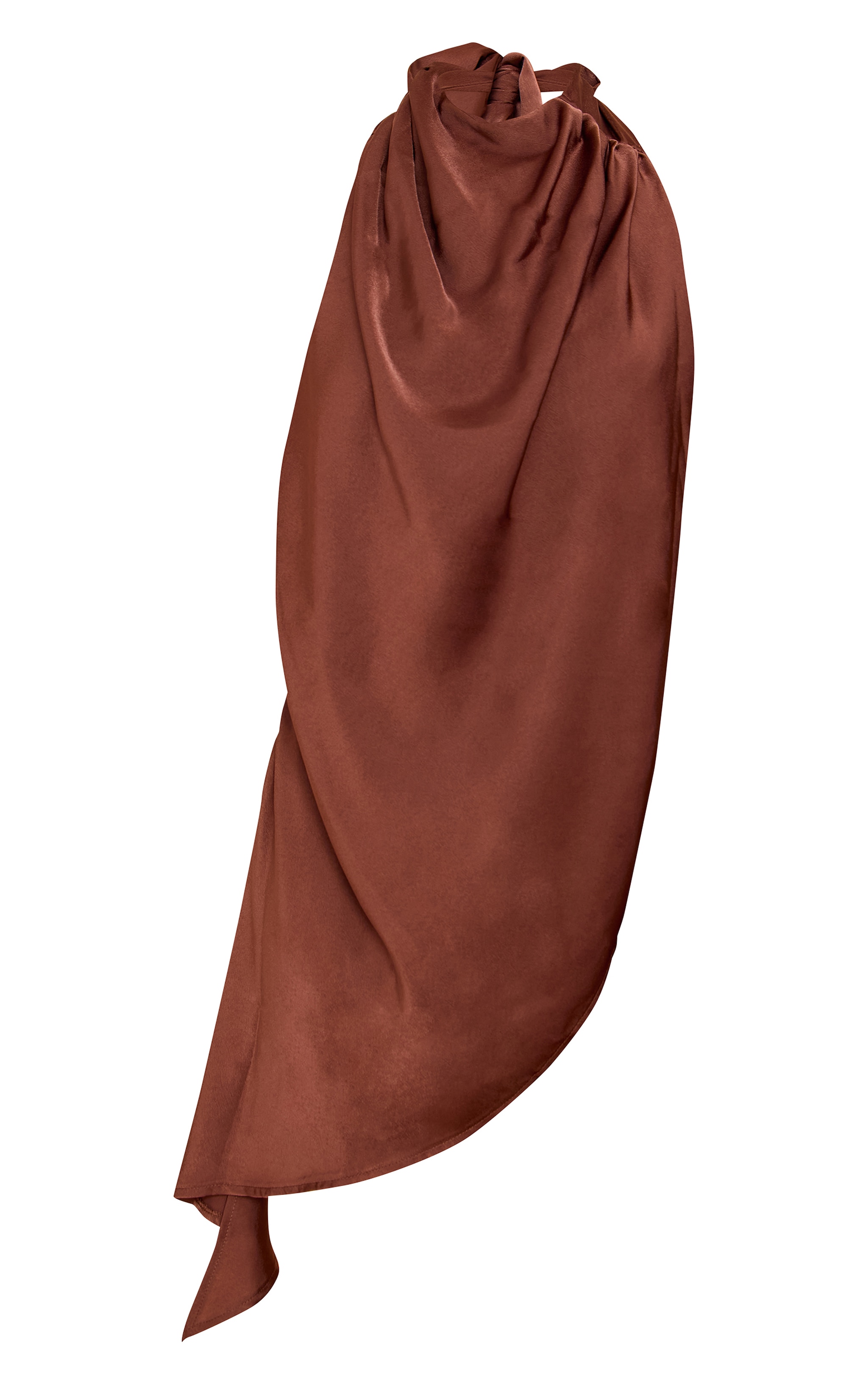 Chocolate Satin Halterneck Romper image 5
