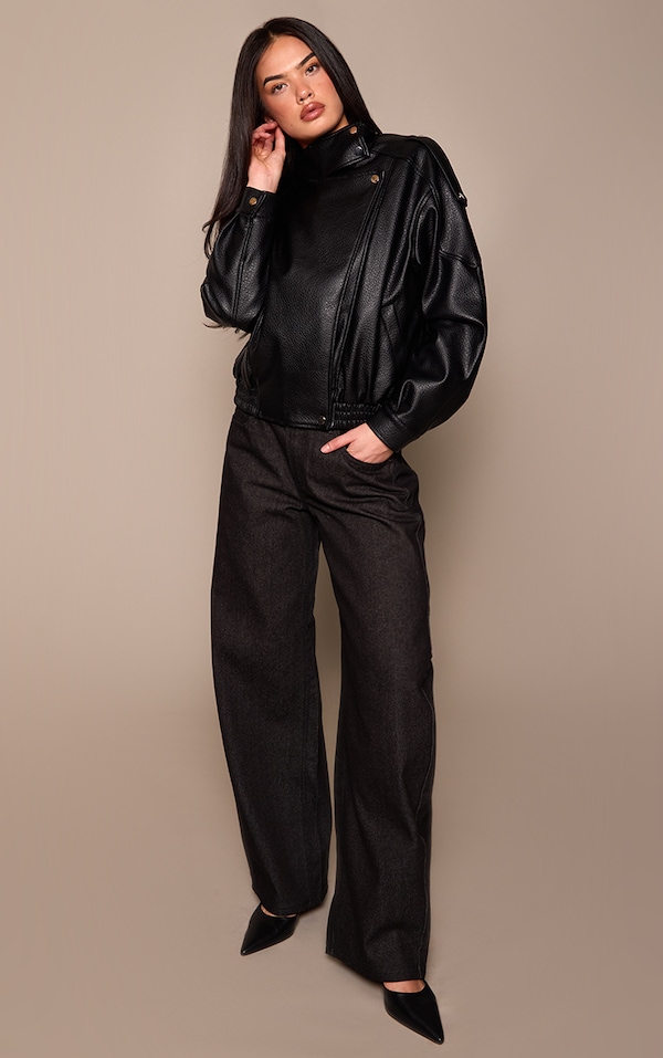 Raw Indigo Low Rise Barrel Jeans