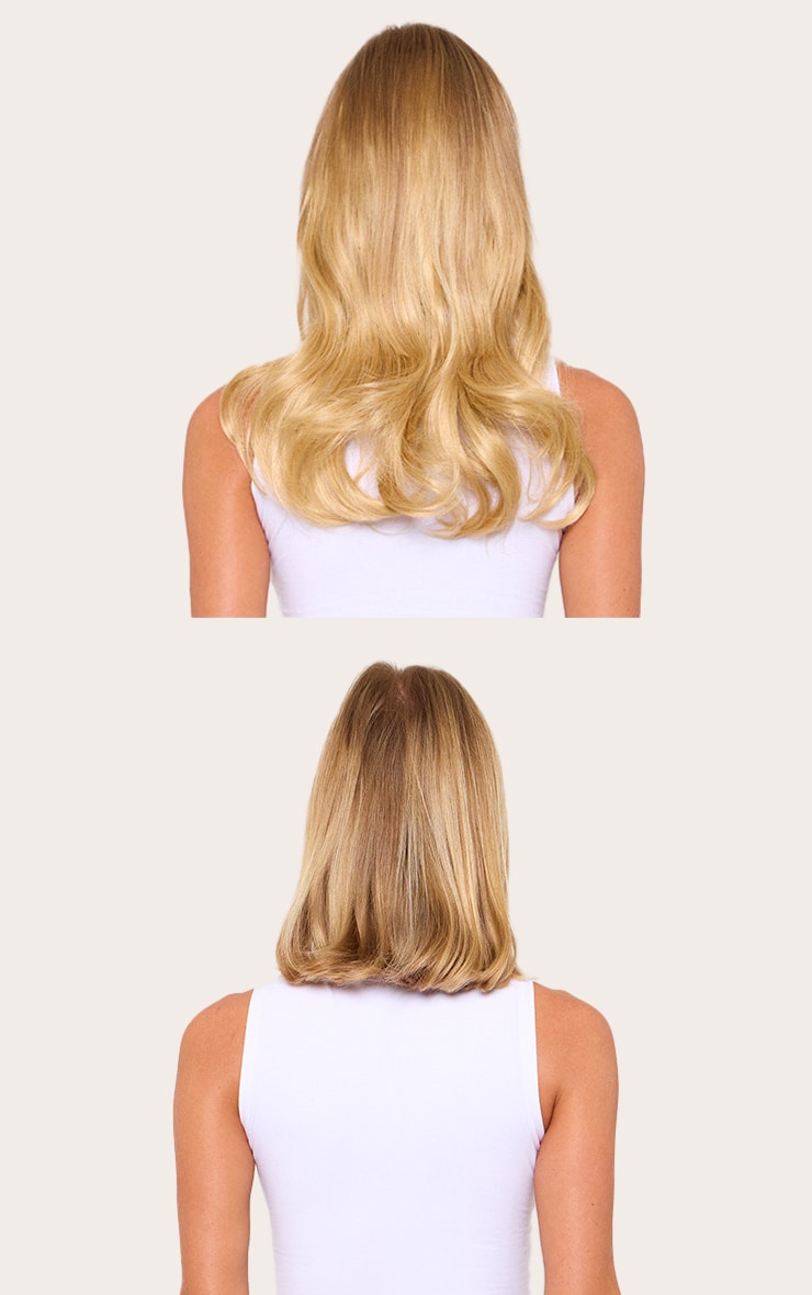 Lullabellz 18" Hidden Halo Blow Dry Hair Extensions - Golden Blonde image 4