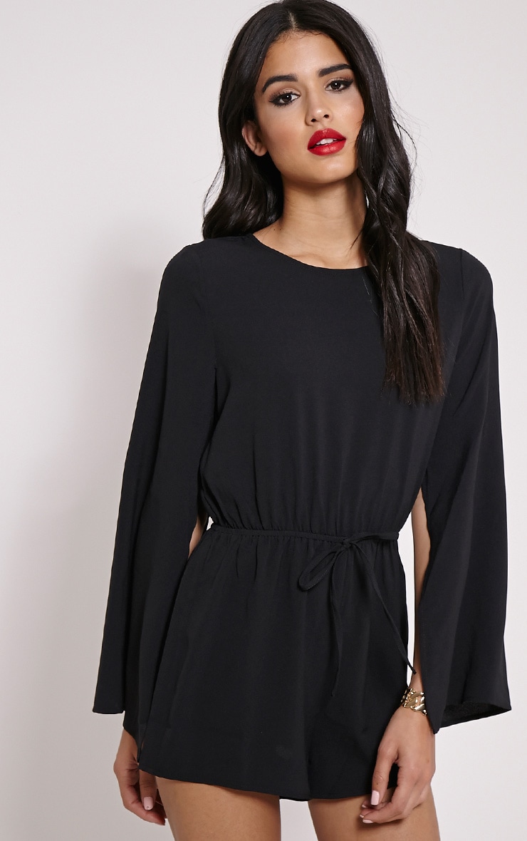 flare sleeve playsuit