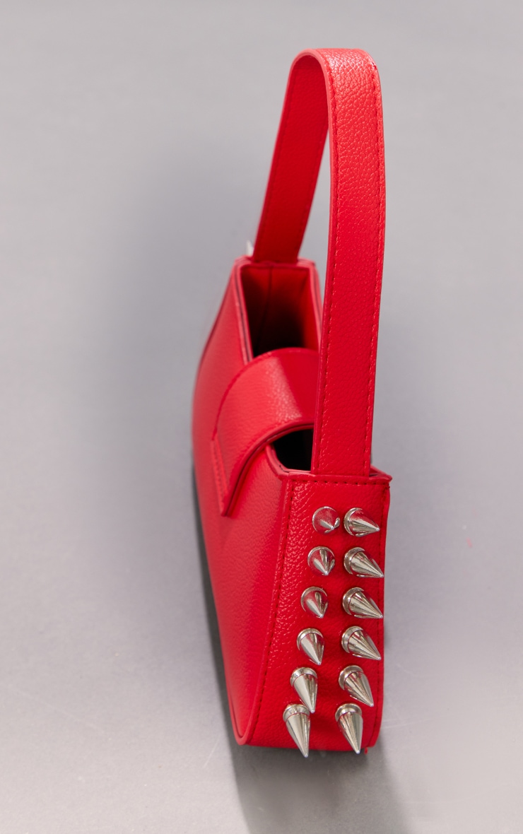 Red Spike Buckle Mini Bag image 2