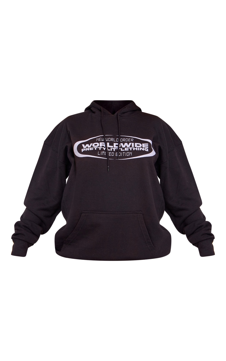 Grey Hoodie Plt Worldwide Slogan Hoodie Pretty Little Thing Grey